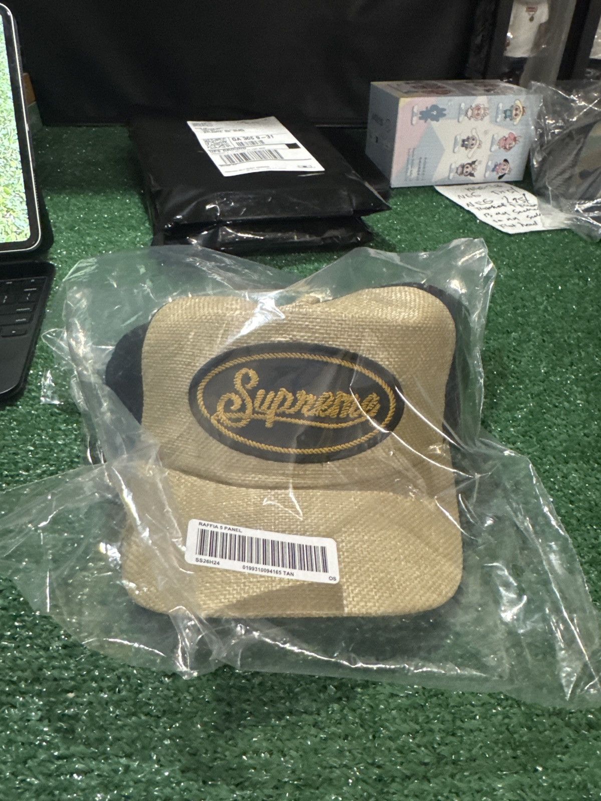 Supreme Supreme Raffia 5 panel Hat SS26 Size ONE SIZE - 5 Thumbnail