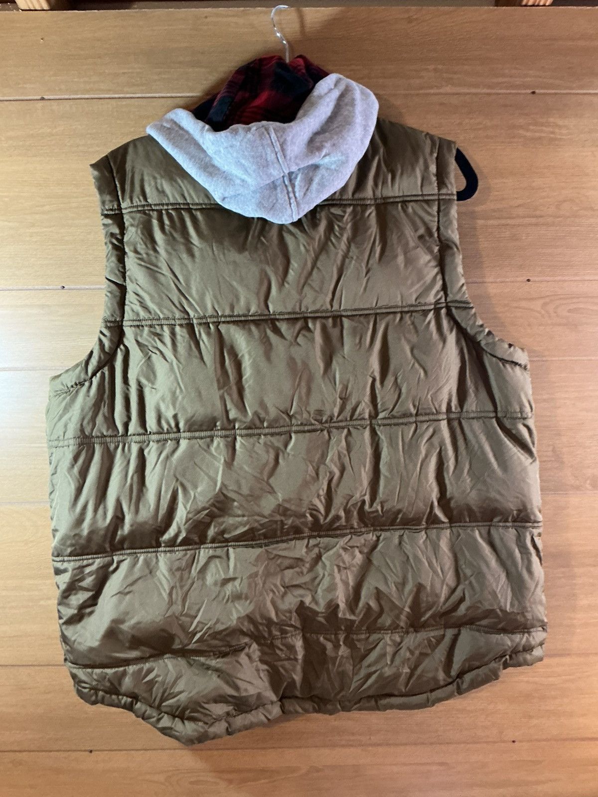 Chaps Chaps Men's Large Brown Hooded Quilted Puffer Vest Size US L / EU 52-54 / 3 - 6 Thumbnail