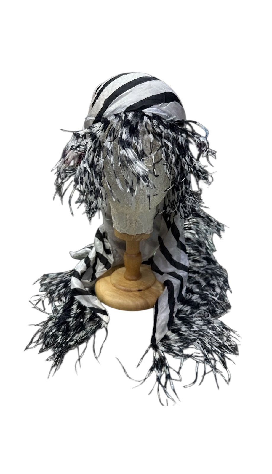 Japanese Brand ALEXIA LONDON SILK AND FEATHERS SCARF Size ONE SIZE - 1 Thumbnail