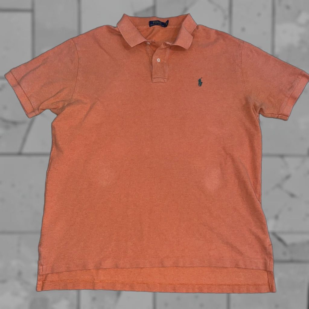 Polo Ralph Lauren Polo Ralph Lauren Shirt Mens XL Orange Button-Down Short Sleeve Polo Ralph Lauren Half Button Down Shirt XL Mens Color Orange Button-Up Shirt Size US XL / EU 56 / 4 - 1 Thumbnail