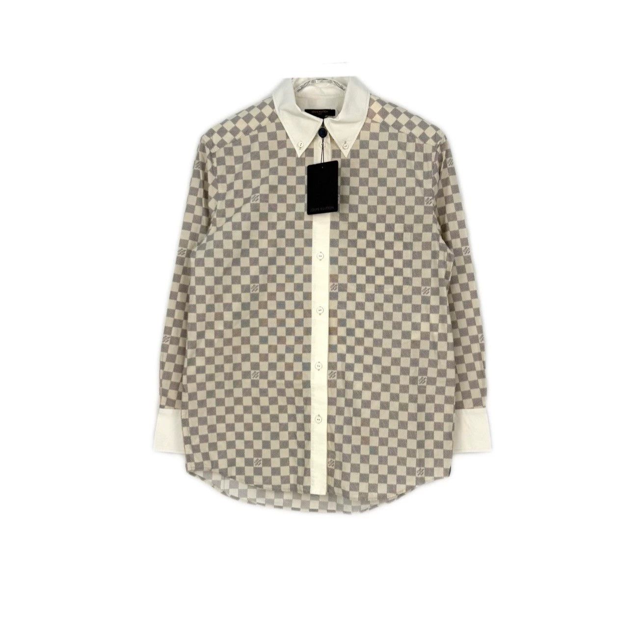 Louis Vuitton Louis Vuitton Damier Logo Check Shirt - dmc Size US XS / EU 42 / 0 - 1 Thumbnail