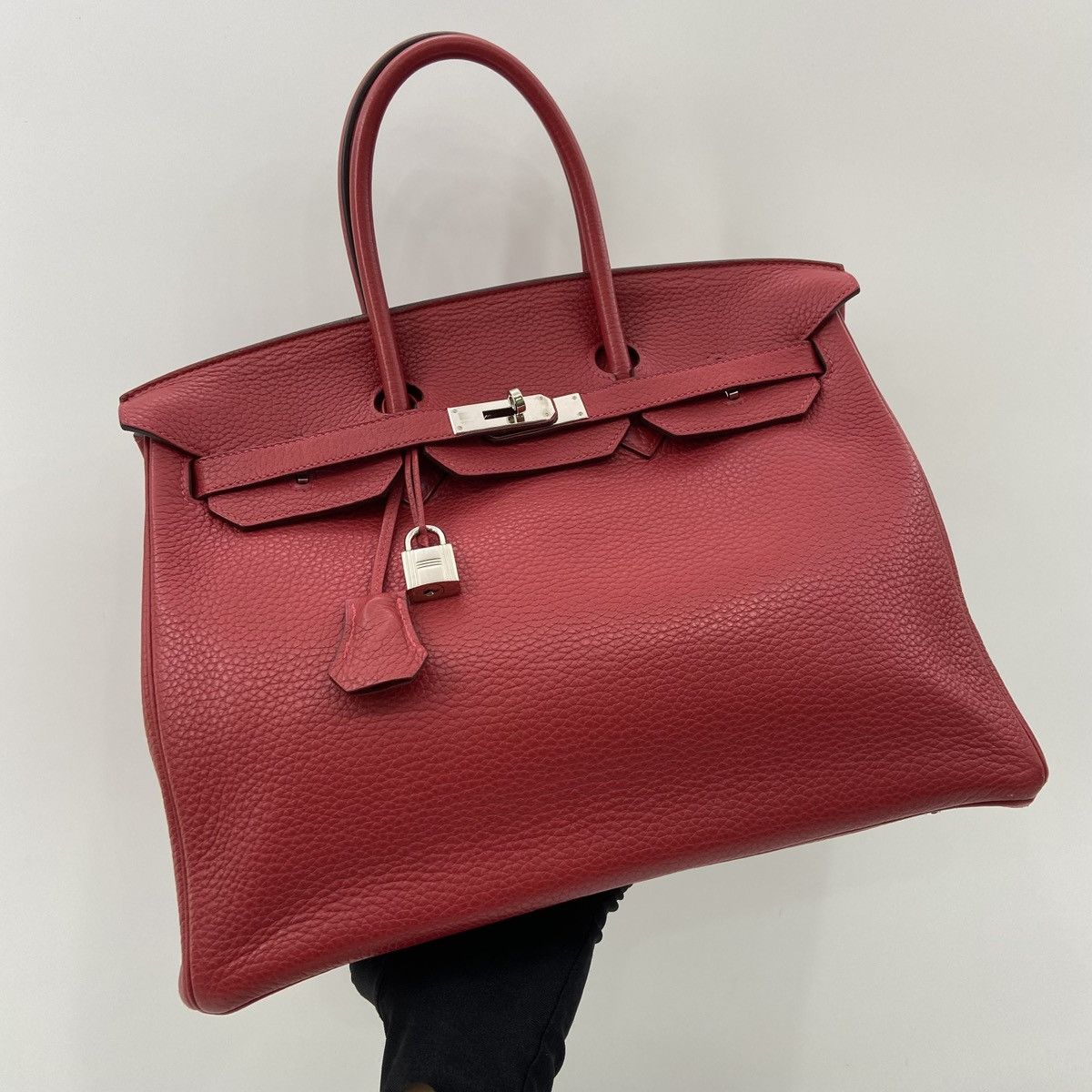 Hermes Authentic Hermes Birkin 35 Stamp Square Q Handle Bag Size ONE SIZE - 1 Thumbnail