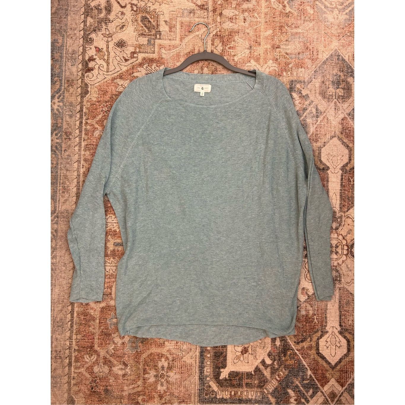 Lou & Grey Lou & Grey Teal Blue Knit Sweater, size Medium Size M / US 6-8 / IT 42-44 - 1 Thumbnail
