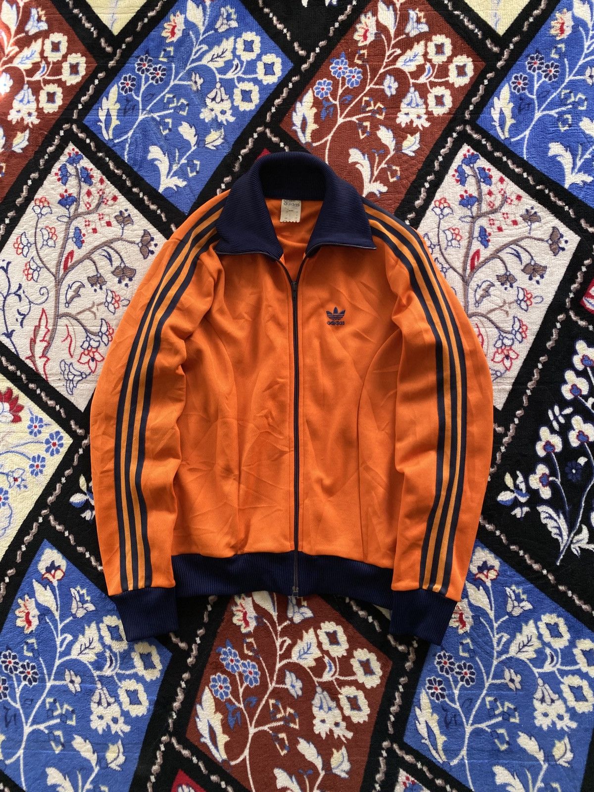 Adidas Vintage 80s Adidas 3 Stripes Tracktop Size US M / EU 48-50 / 2 - 1 Thumbnail