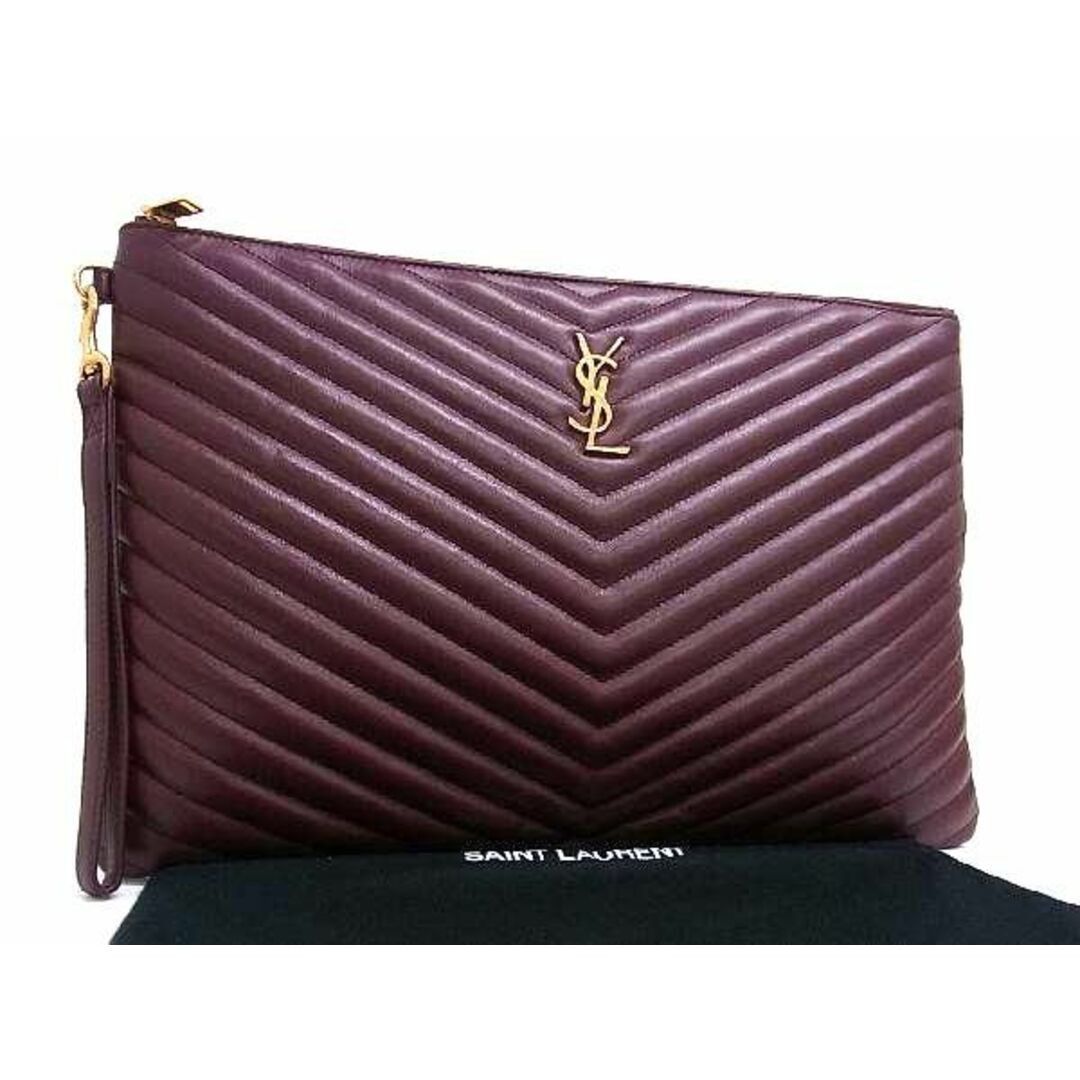 Saint Laurent Paris o1b1hav110225 Size: OS/ Monogram Leather Holder Rouge Legion Size ONE SIZE - 2 Thumbnail