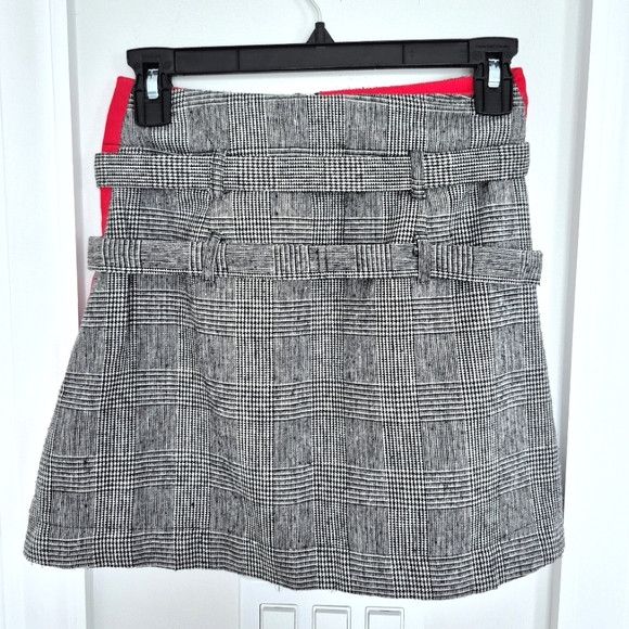 Vacation LF Mags & Pye Plaid Striped Belted Zip-Up Skirt Party Sexy Size 27" / US 4 / IT 40 - 4 Thumbnail