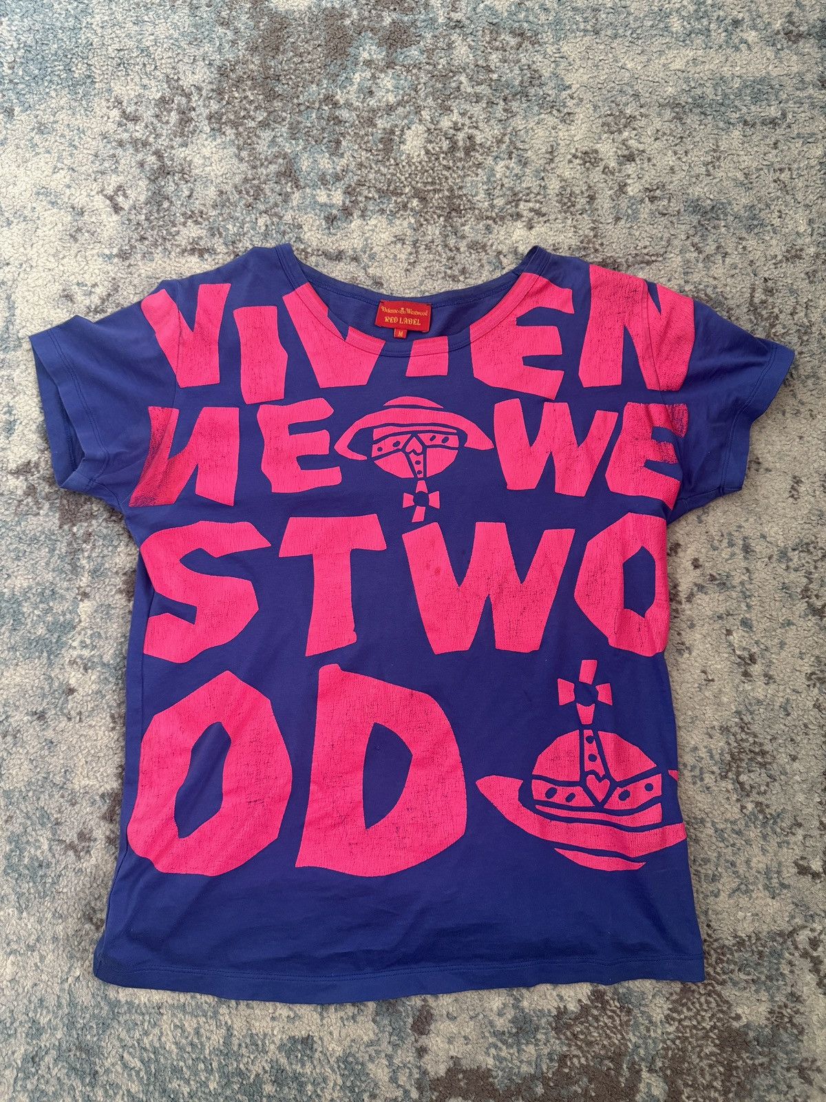 vivienne westwood red label pink big logo orb