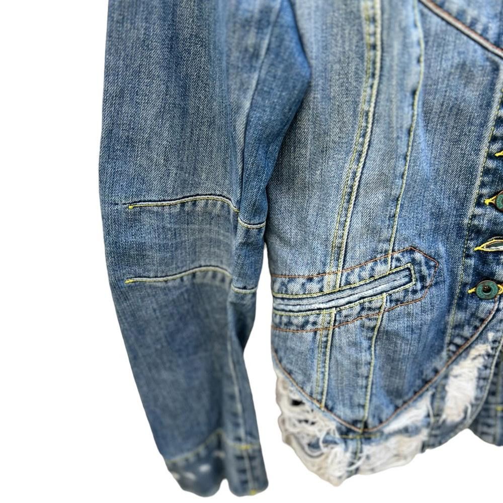 Dondup Dondup Made in Italy Distressed Jeans Jacket Size Medium Size M / US 6-8 / IT 42-44 - 5 Thumbnail