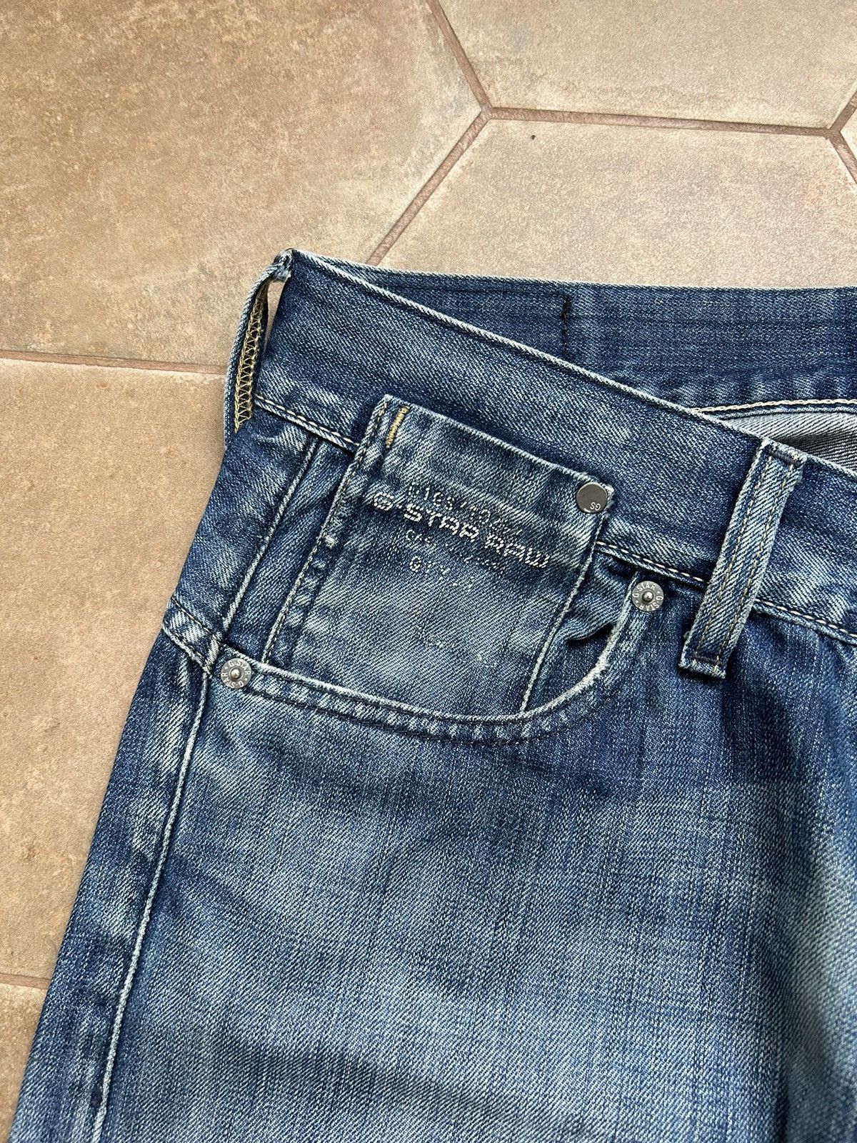 G-Star VINTAGE Y2K G STAR RAW DENIM JEANS DISTRIBUTED 31/34 Size US 31 - 4 Thumbnail