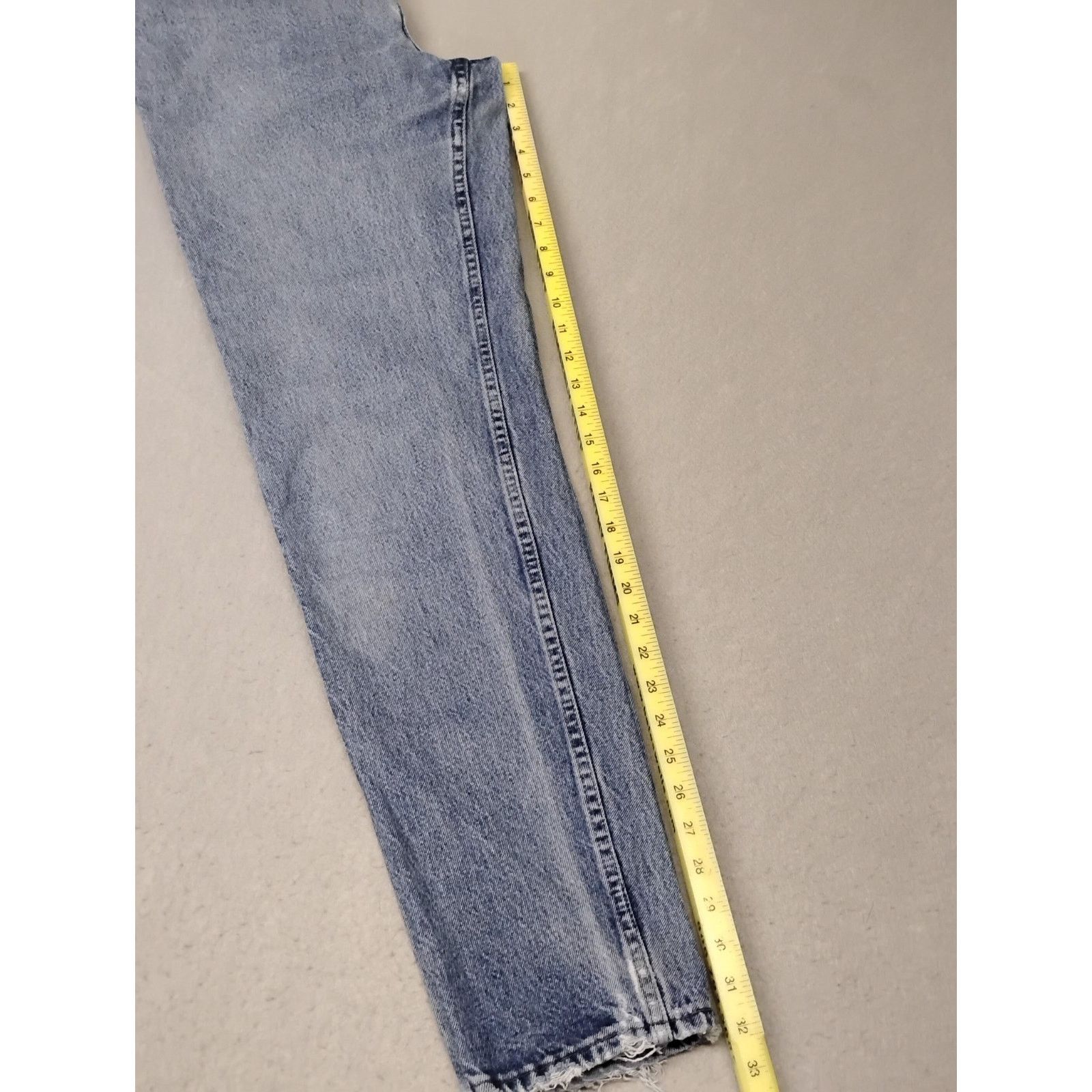 Lee Lees (10) Womens Vintage High Rise Straight Blue Denim Jeans Size 32" / US 10 / IT 46 - 3 Thumbnail