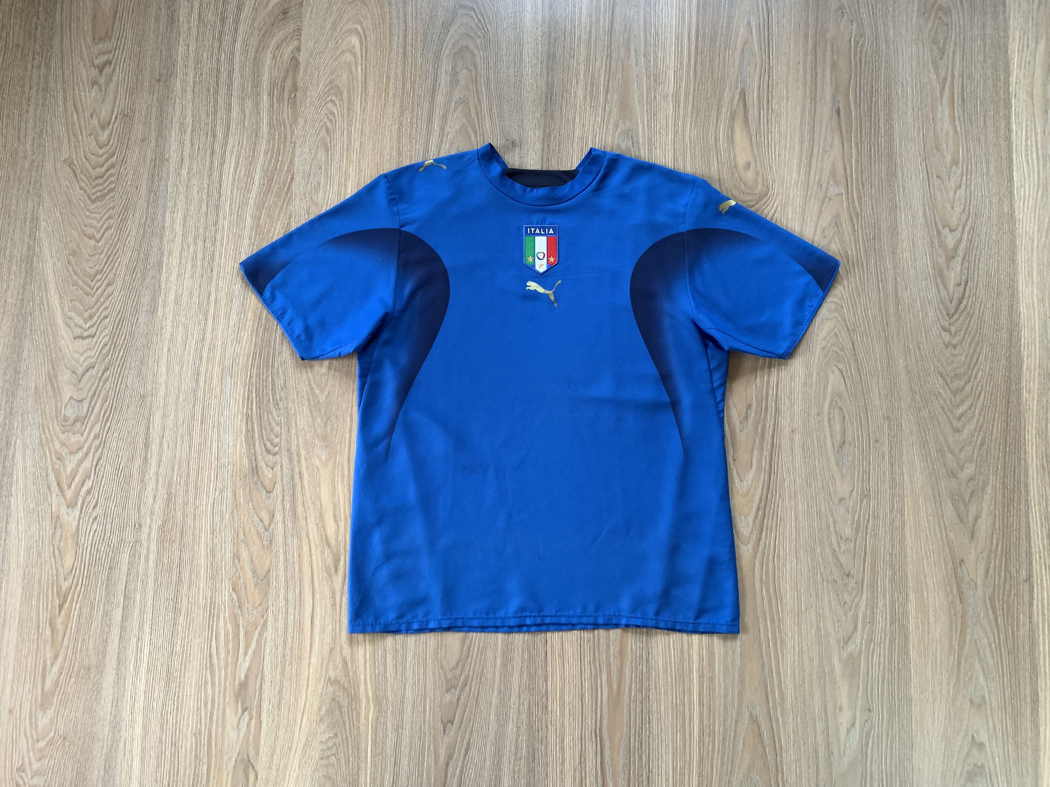 Puma × Vintage Vintage Puma Italy Basic Home Football Shirt 2006 Size US L / EU 52-54 / 3 - 3 Thumbnail