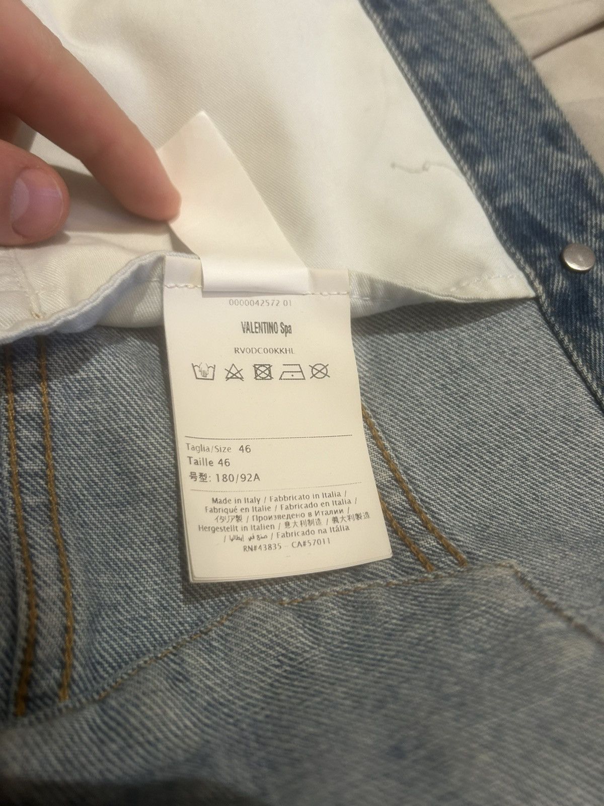 Valentino Valentino Blue Denim Jacket Size US M / EU 48-50 / 2 - 8 Thumbnail