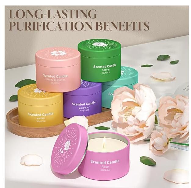 NBDN Nobrandedon Candle Set of 6 Packs, Over 96+ Hours of Burn Time Size ONE SIZE - 7 Thumbnail