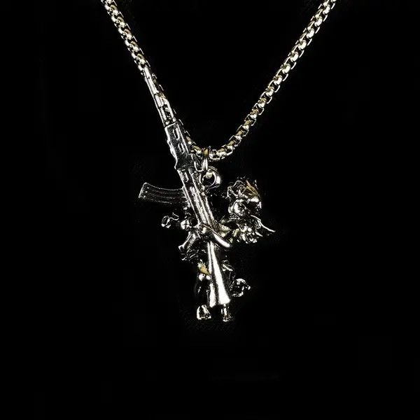 Jewelry Angel Necklace Punk Y2K Chain Size ONE SIZE - 2 Thumbnail