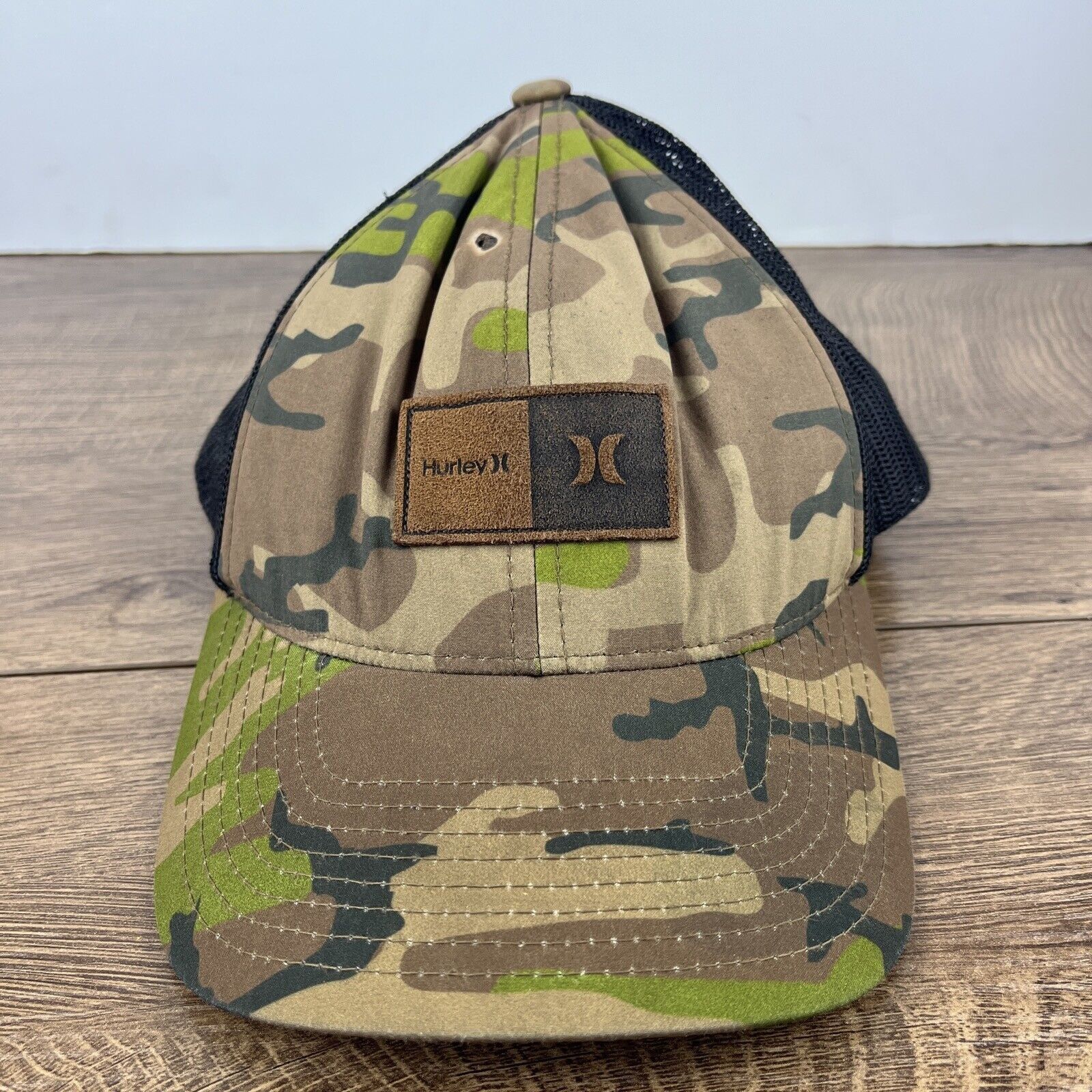 Hurley Hurley Snapback Hat Green Camo Hat Adjustable Adult Size Hat Size ONE SIZE - 3 Thumbnail