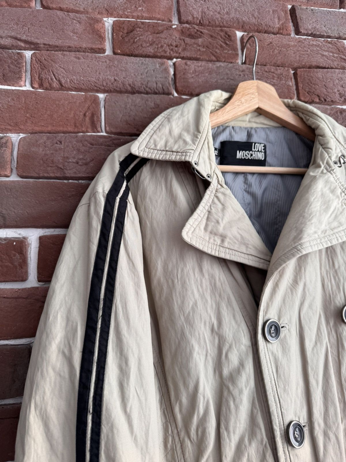 Moschino Vintage Love Moschino Hype Jacket Art Designer Rare Beige 52 Size US L / EU 52-54 / 3 - 8 Thumbnail