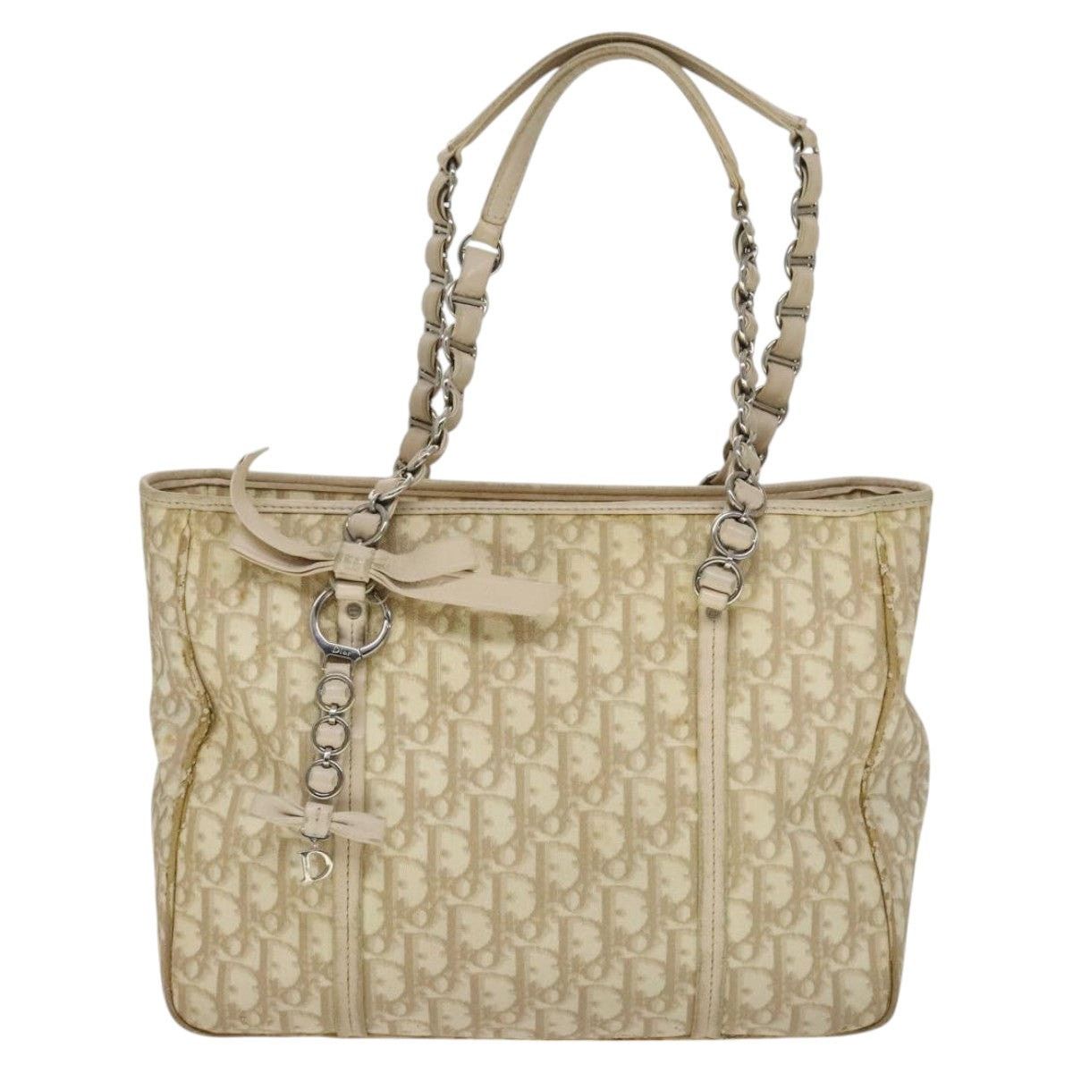 Dior DIOR Trotter Canvas Romantic Shoulder Bag Pvc Beige Silver Size ONE SIZE - 2 Thumbnail