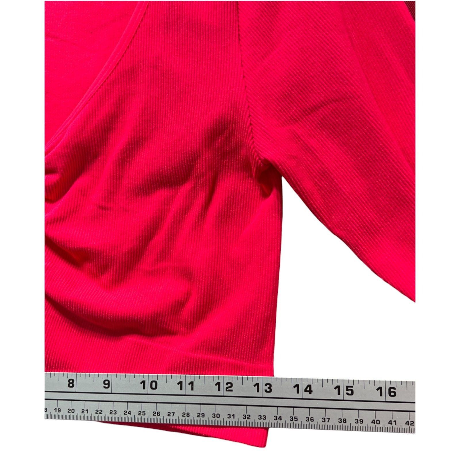 Other Wild Fable - Women's Long Sleeve V-Neck Front Cinch Crop Top Size XL / US 12-14 / IT 48-50 - 4 Thumbnail