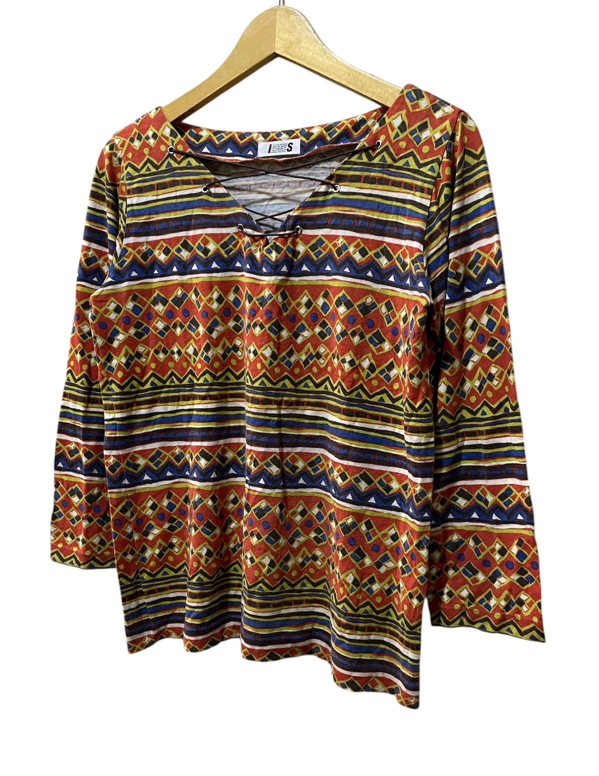Issey Miyake ISSEY MIYAKE MULTICOLOR BLOUSE / TOP Size M / US 6-8 / IT 42-44 - 6 Thumbnail
