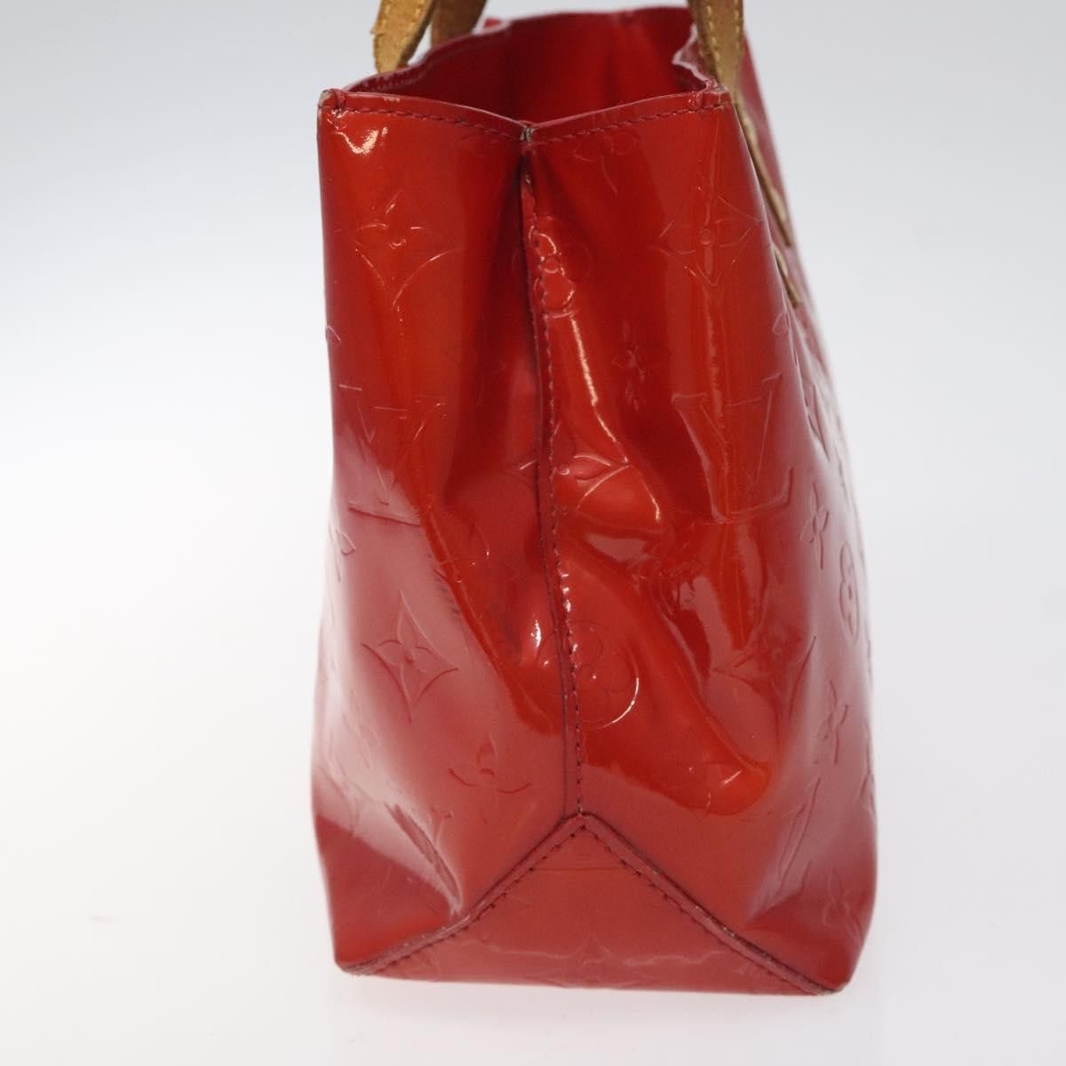 Louis Vuitton LOUIS VUITTON Monogram Vernis Reade PM Hand Bag Red Rouge Size ONE SIZE - 4 Thumbnail
