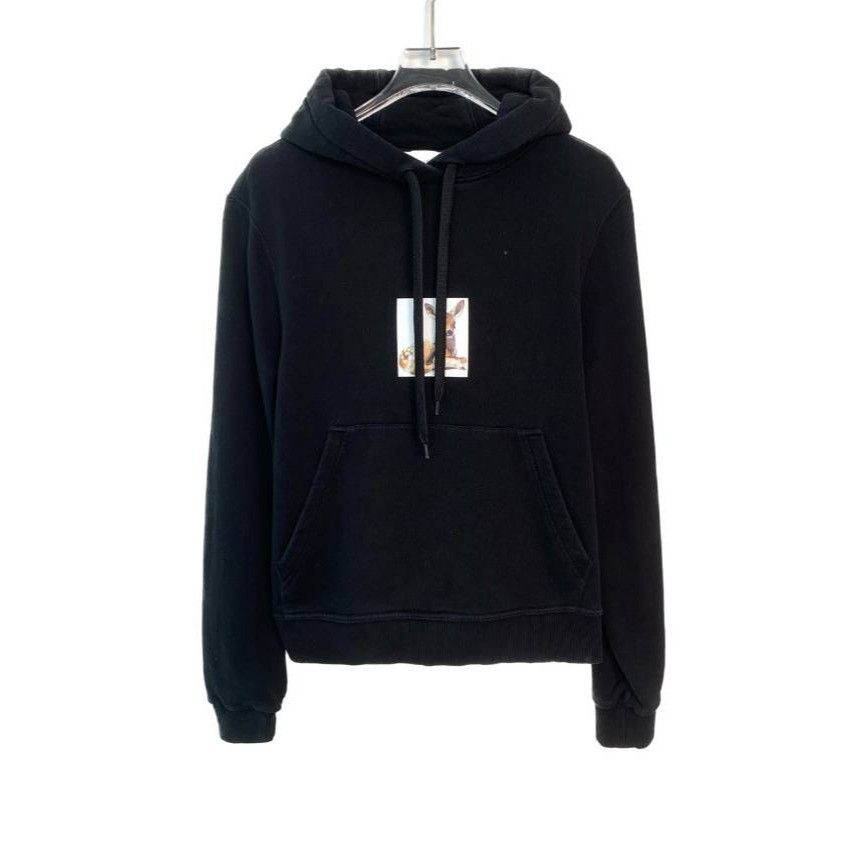 Burberry Burberry Black Deer Print Hoodie XS Cotton Size US XS / EU 42 / 0 - 1 Thumbnail