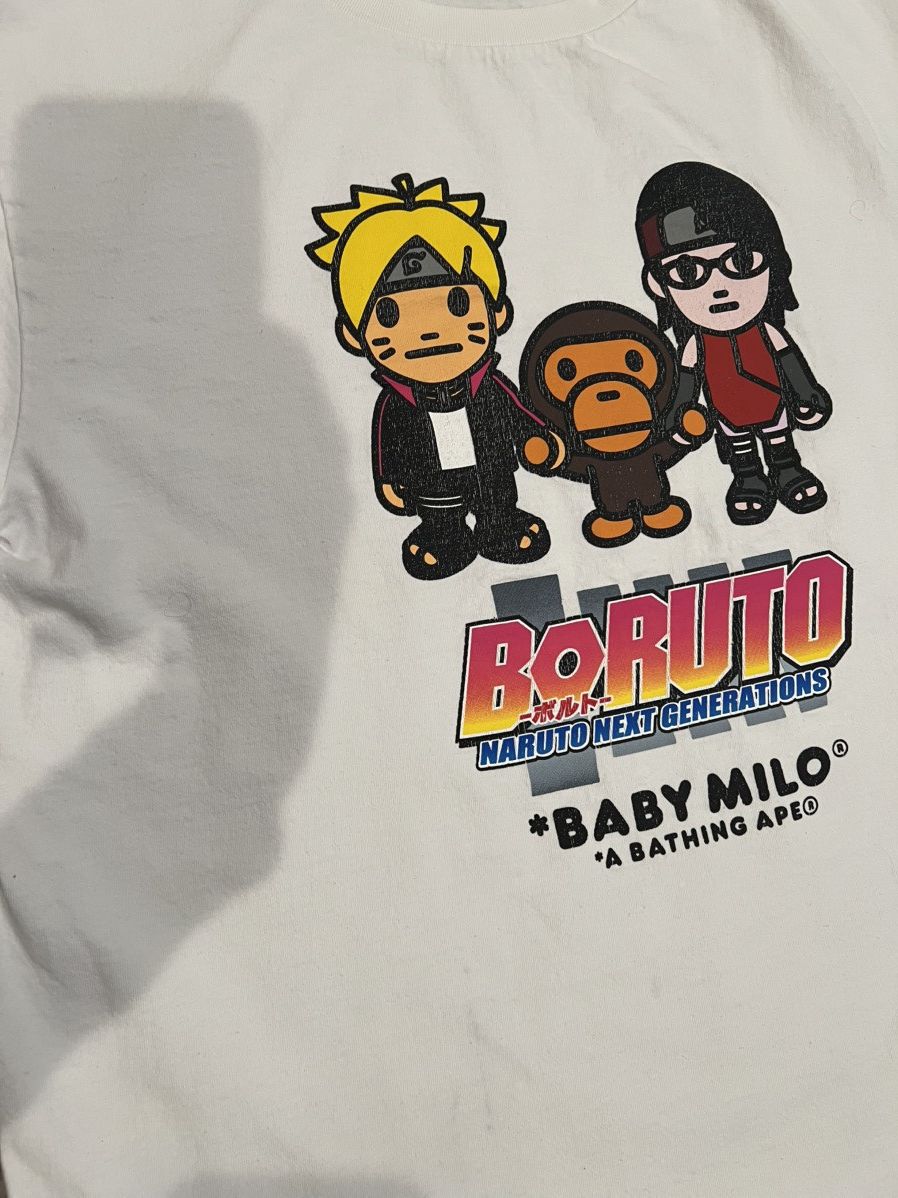 Bape A Bathing Ape x Boruto White Next Generations T-Shirt Size US XL / EU 56 / 4 - 3 Thumbnail