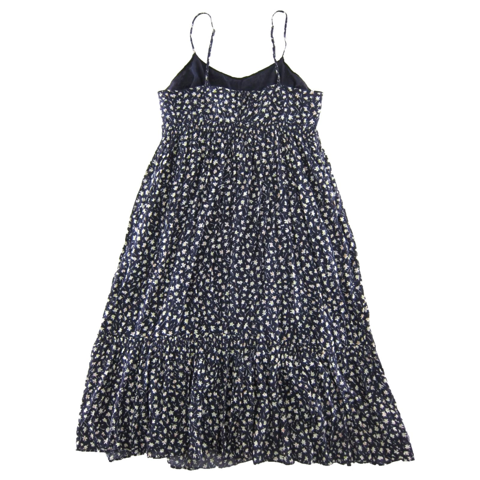 Madewell Madewell Navy Blue White Floral Cotton Pocket Long Midi Tank Slip Dress 12 Size XL / US 12-14 / IT 48-50 - 2 Thumbnail