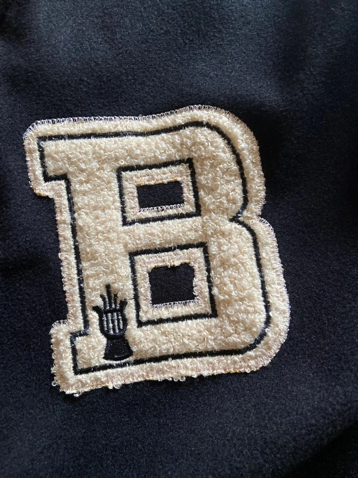 Japanese Brand Skeleton Patchwork Graphic Embroidered Varsity Jacket y2k Size US L / EU 52-54 / 3 - 11 Thumbnail