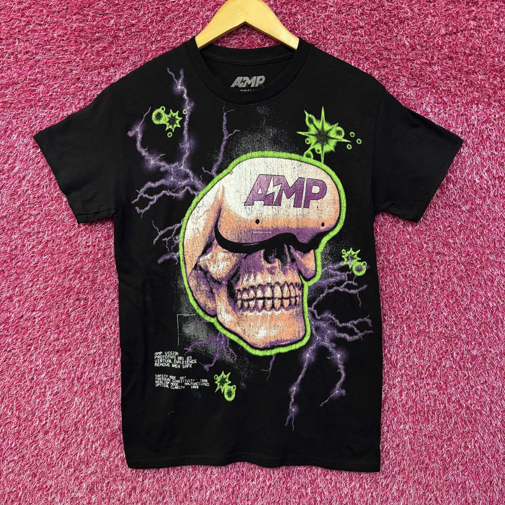 AMP AMP Skull Lightning Black T-Shirt Small Size US S / EU 44-46 / 1 - 1 Thumbnail