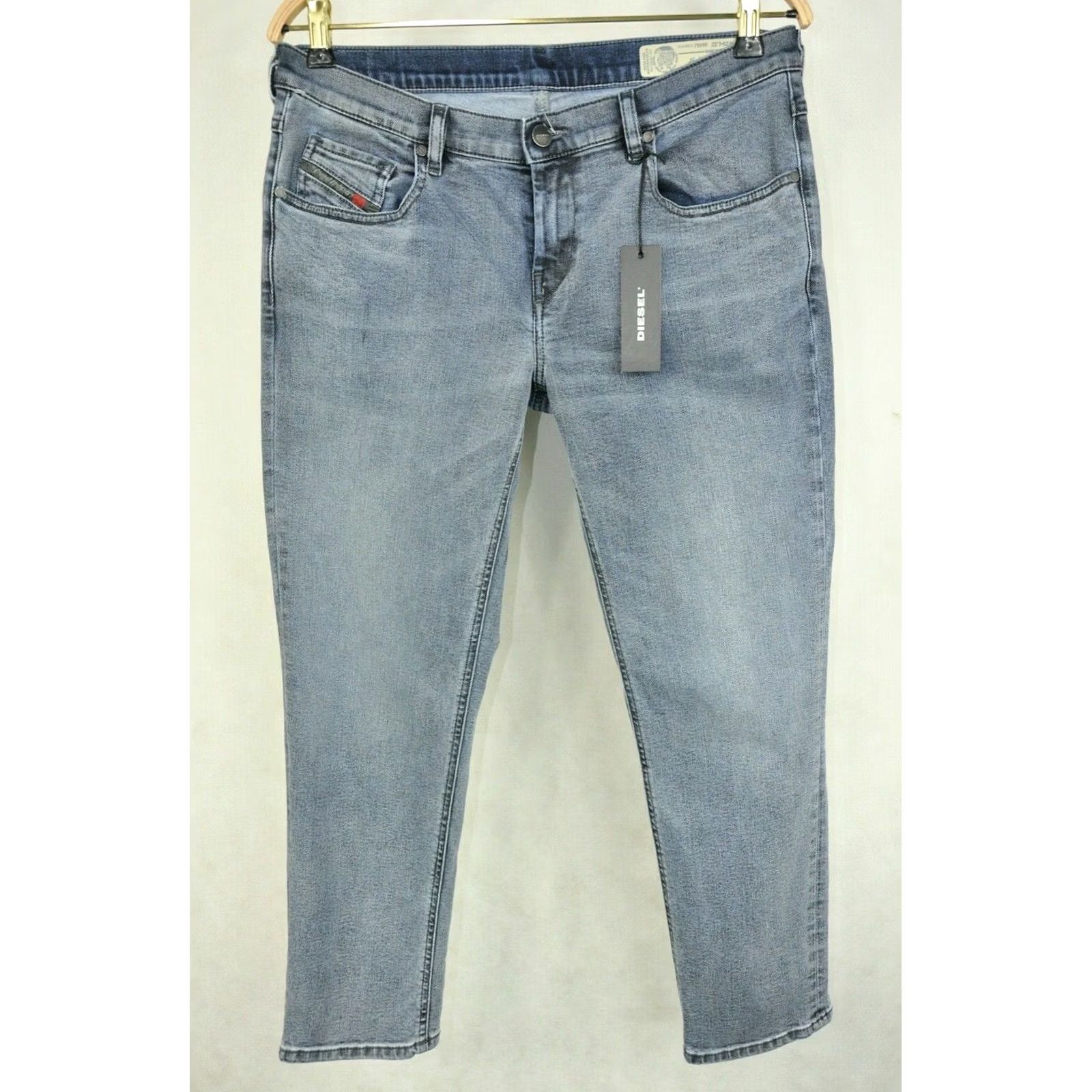Diesel DIESEL Belthy ANKLE -D 084SJ STRETCH REGULAR SLIM-STRAIGHT LOW WAIST Jeans W29/L32 Blue Womens Jeans Size 29" - 2 Thumbnail