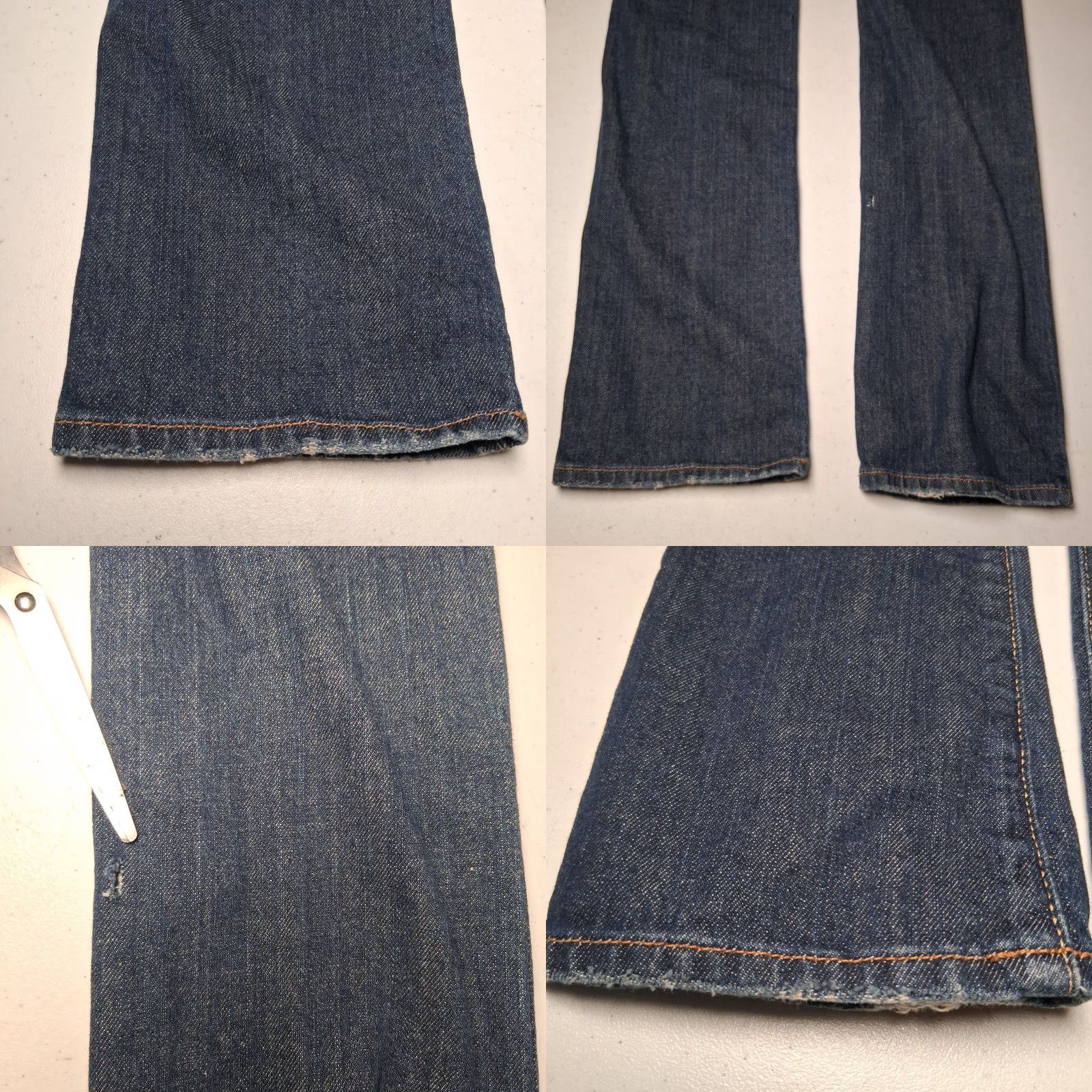 Lucky Brand Lucky Brand Jeans Lola Straight Short Blue Denim Slim Distressed Work Jeans Size 42" / US 20 - 10 Thumbnail