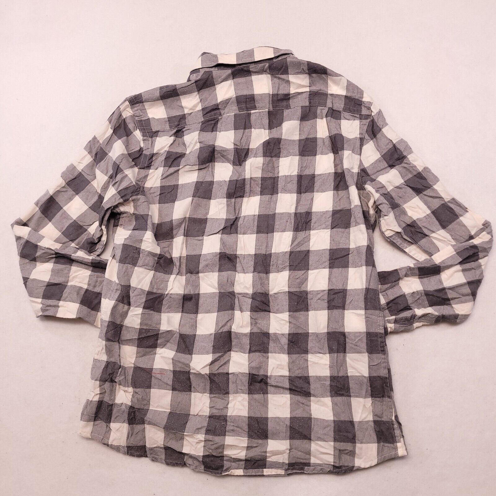 Black Brown 1826 Black Brown 1826 Gingham Flannel Shirt Mens Size Large Gray Size US L / EU 52-54 / 3 - 11 Thumbnail