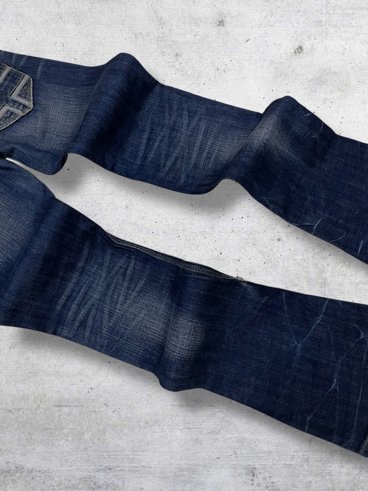 Tornado Mart VINTAGE HIDEWAYS NICOLE 90S JAPAN DESIGNER FLARED CUT DENIM Size US 30 / EU 46 - 13 Thumbnail