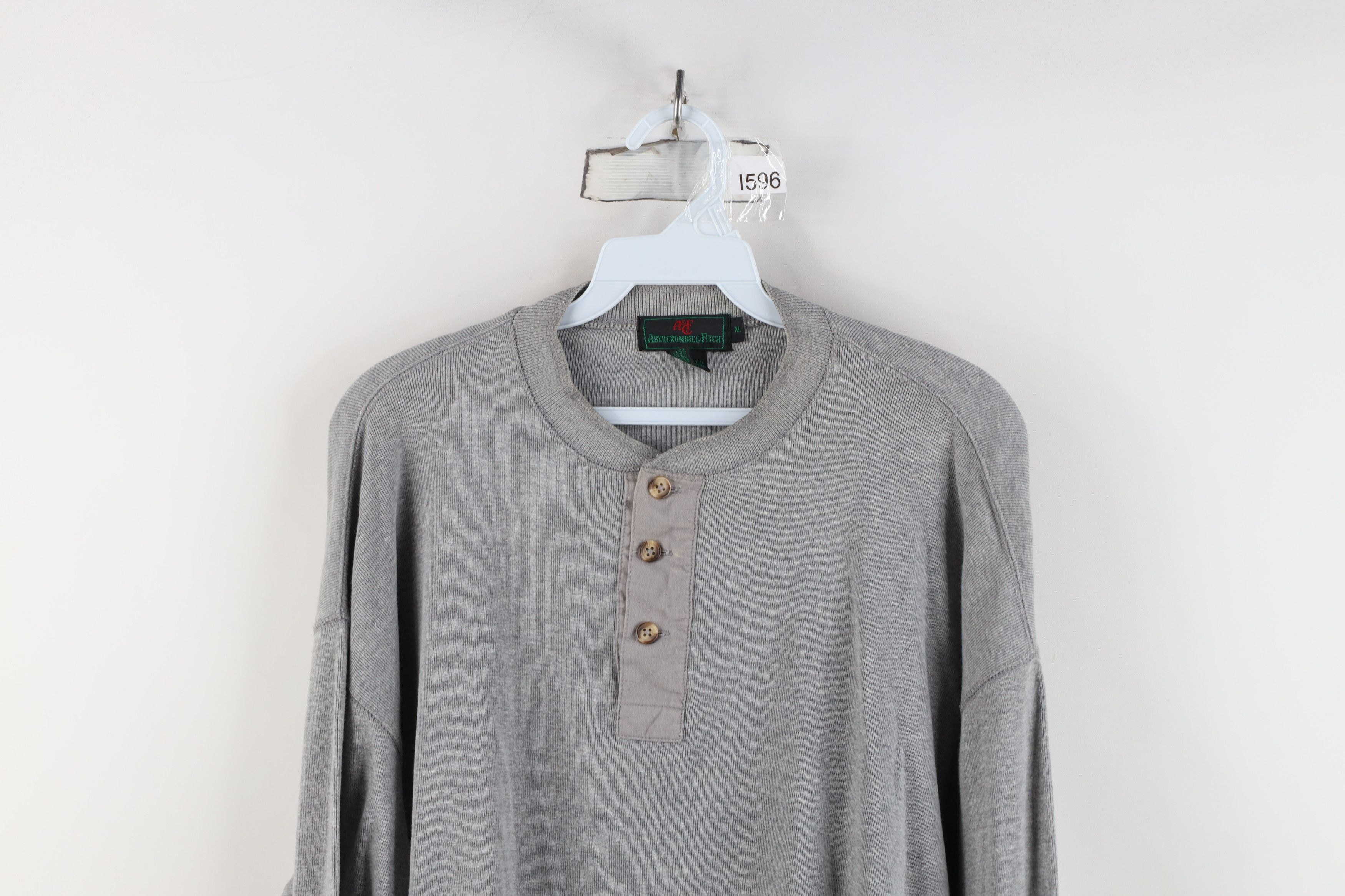 Abercrombie & Fitch Vintage 70s 80s Abercrombie & Fitch Knit Henley T-Shirt Size US XL / EU 56 / 4 - 2 Thumbnail