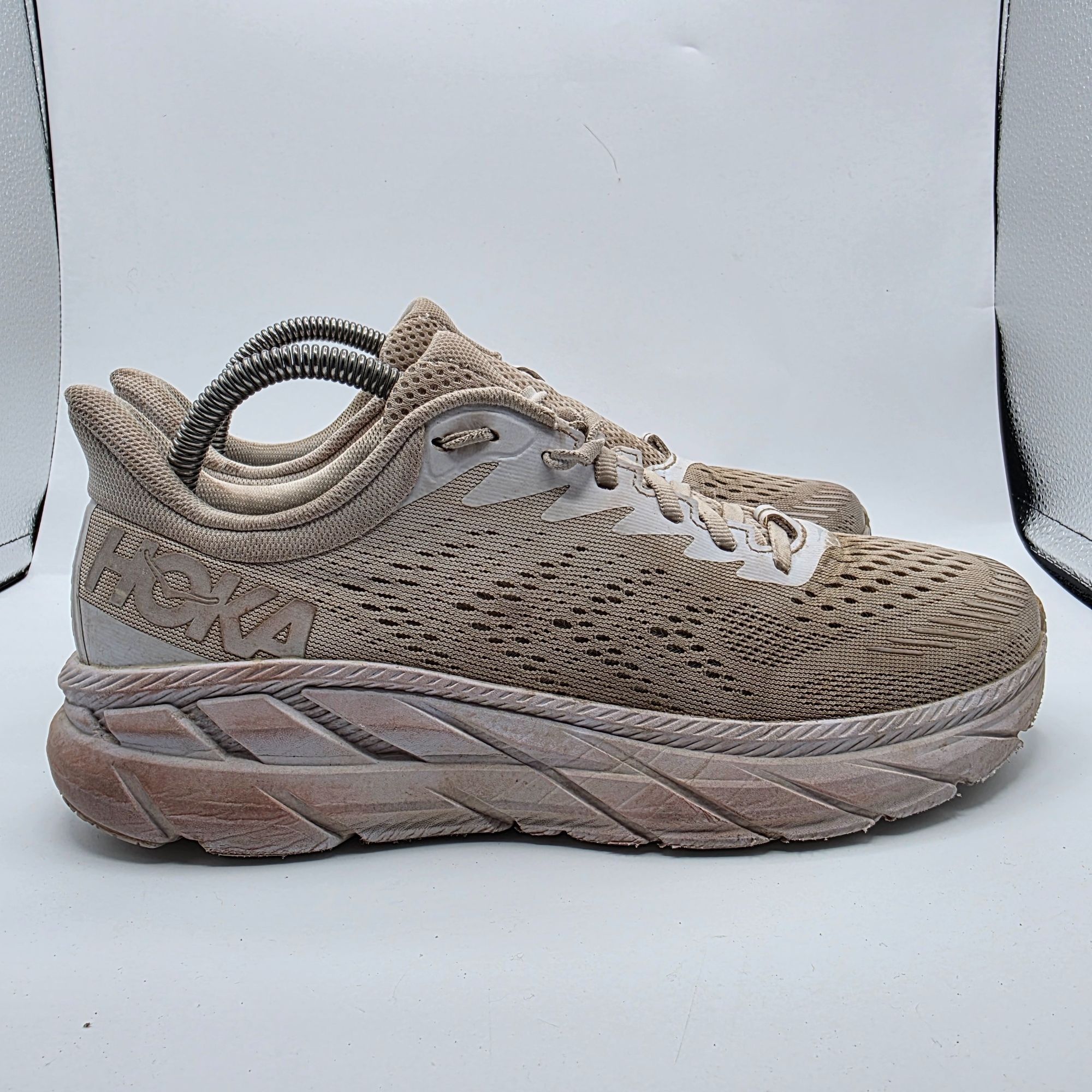 Hoka Hoka One One Clifton 7 Mens Size 8 White Athletic Shoes Casu Size US 8 / EU 41 - 12 Thumbnail