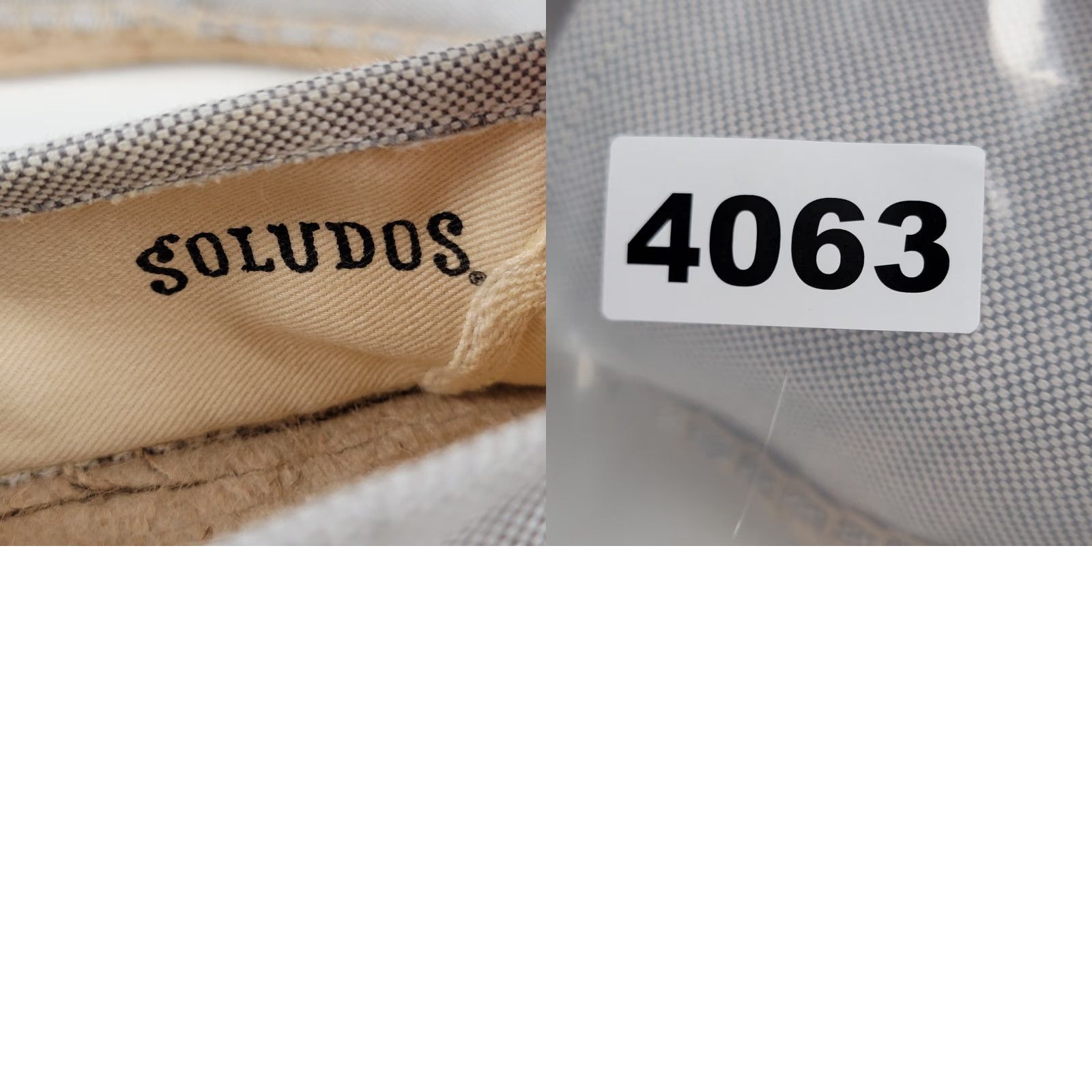 Soludos Soludos Almond Toe Platform Espadrille Slip On Gray Textile Canvas Women Size 9 Slip-On Casual Bohemian Nature 90s Style Womens Size US 7 / IT 37 - 9 Thumbnail