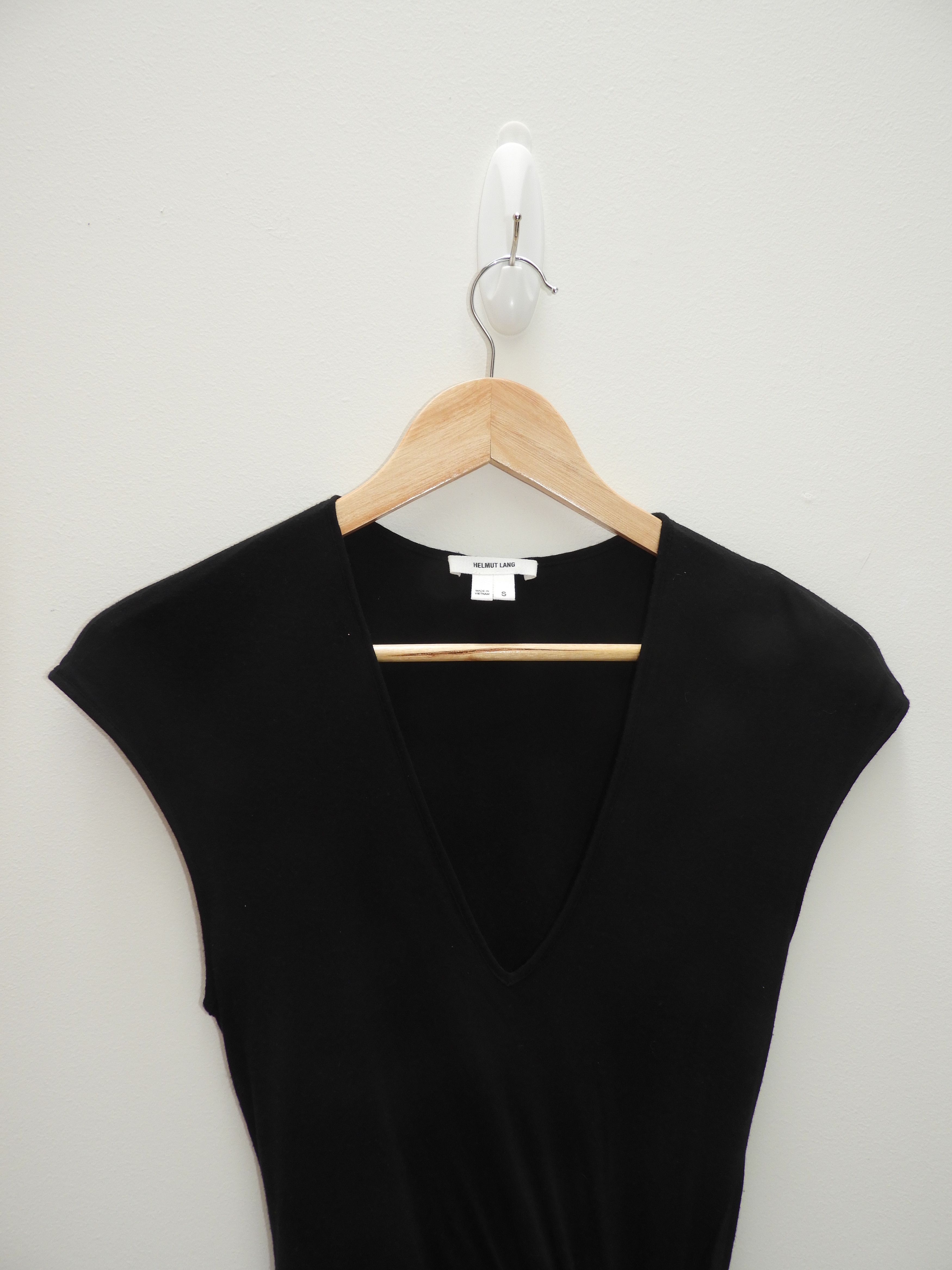 Helmut Lang HELMUT LANG Black Knee-Length Dress Size S / US 4 / IT 40 - 3 Thumbnail