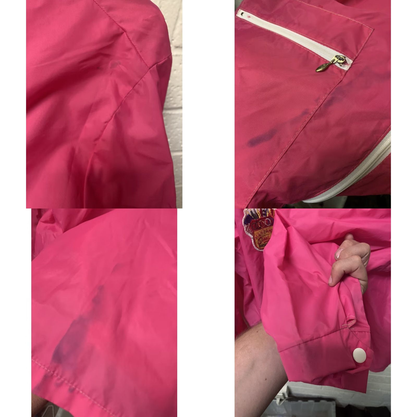 Vintage VINTAGE Kamped Firez 70s Pink Nylon Race Jacket Adult XL Size US XL / EU 56 / 4 - 8 Thumbnail