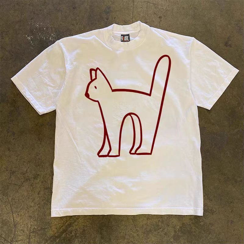 Japanese Brand × Vintage Street Animal Print Short Sleeve T-Shirt White Size US S / EU 44-46 / 1 - 2 Thumbnail