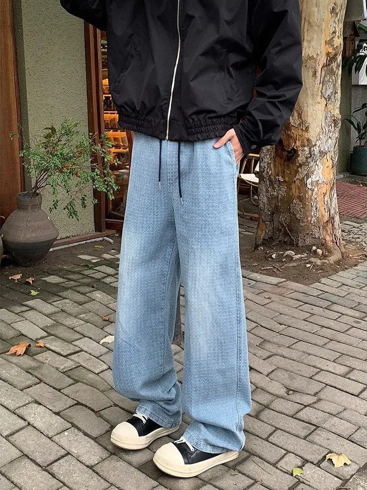 Japanese Brand × Jean Retro loose straight leg high street casual jeans Size US 32 / EU 48 - 3 Thumbnail