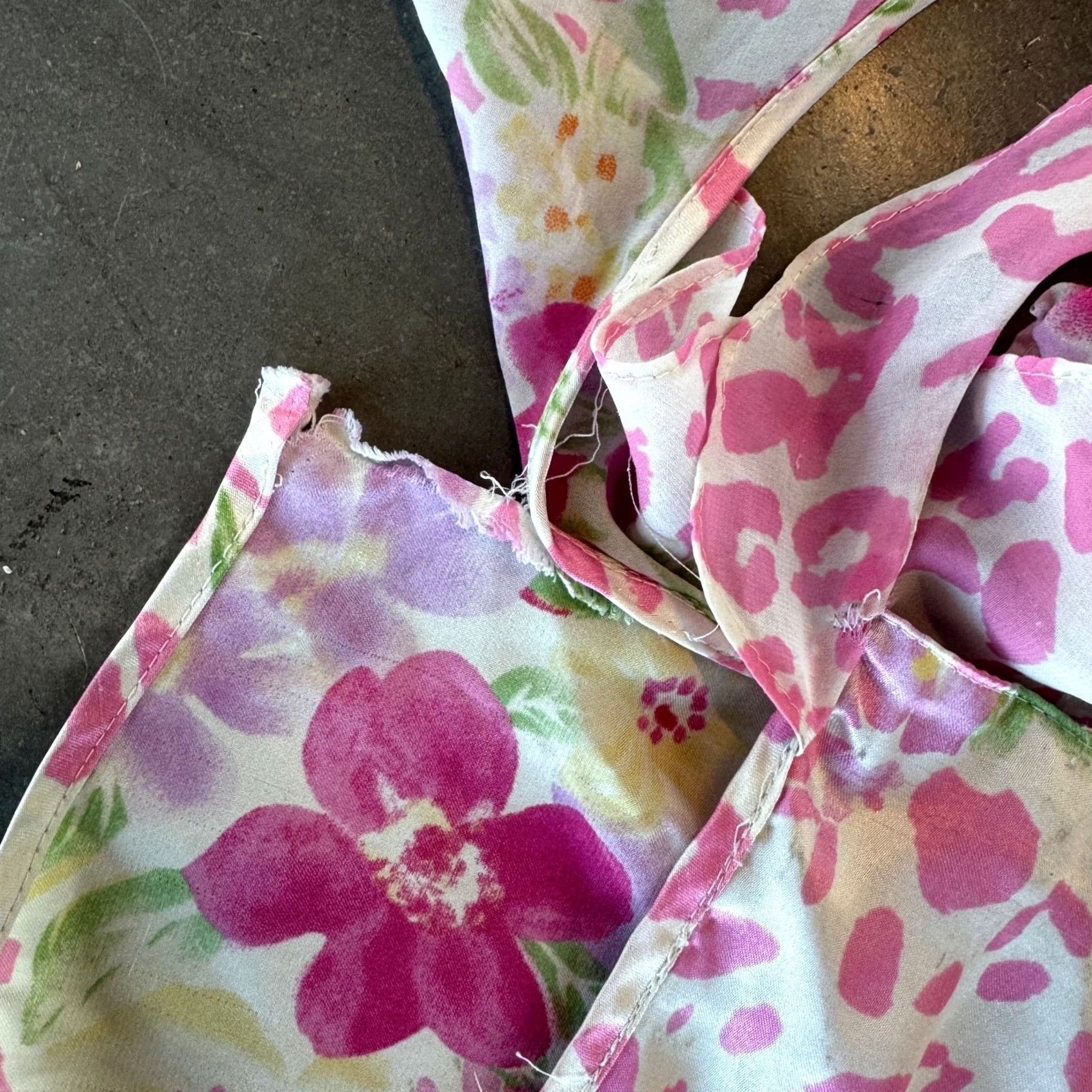 Vintage VINTAGE Morgan Taylor Floral Pink Sleeveless Midi Dress L Size L / US 10 / IT 46 - 5 Thumbnail