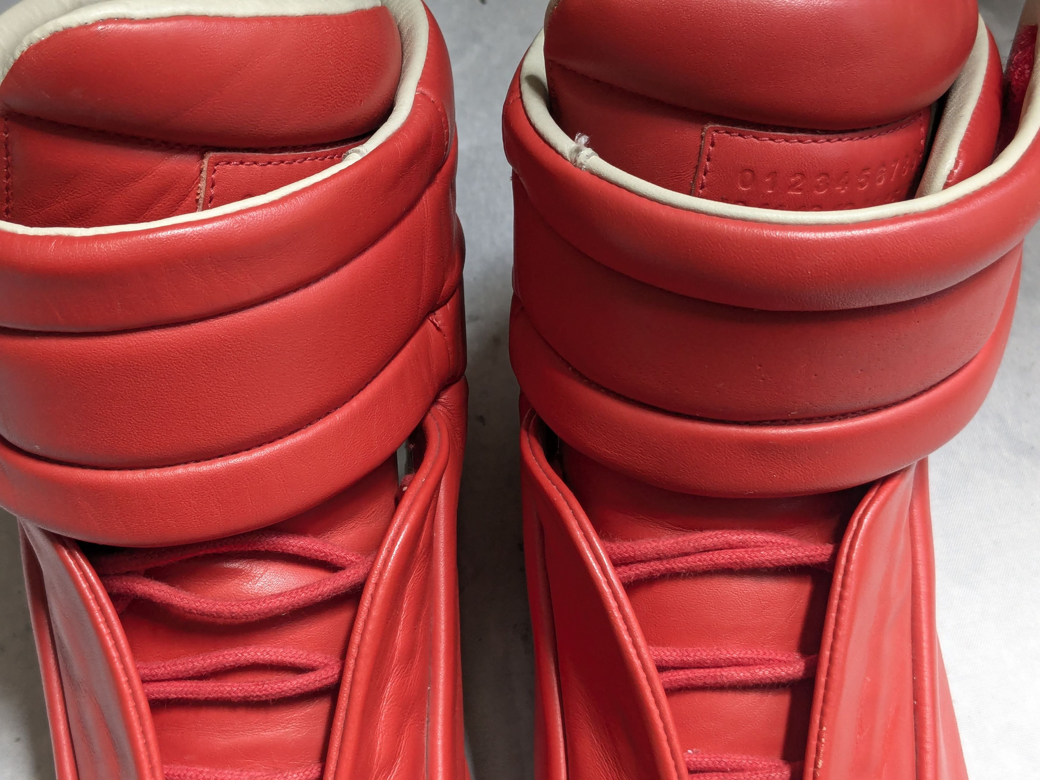 Maison Margiela Maison Margiela Future High Tops Sneakers Red 9 42 Size US 9 / EU 42 - 7 Thumbnail