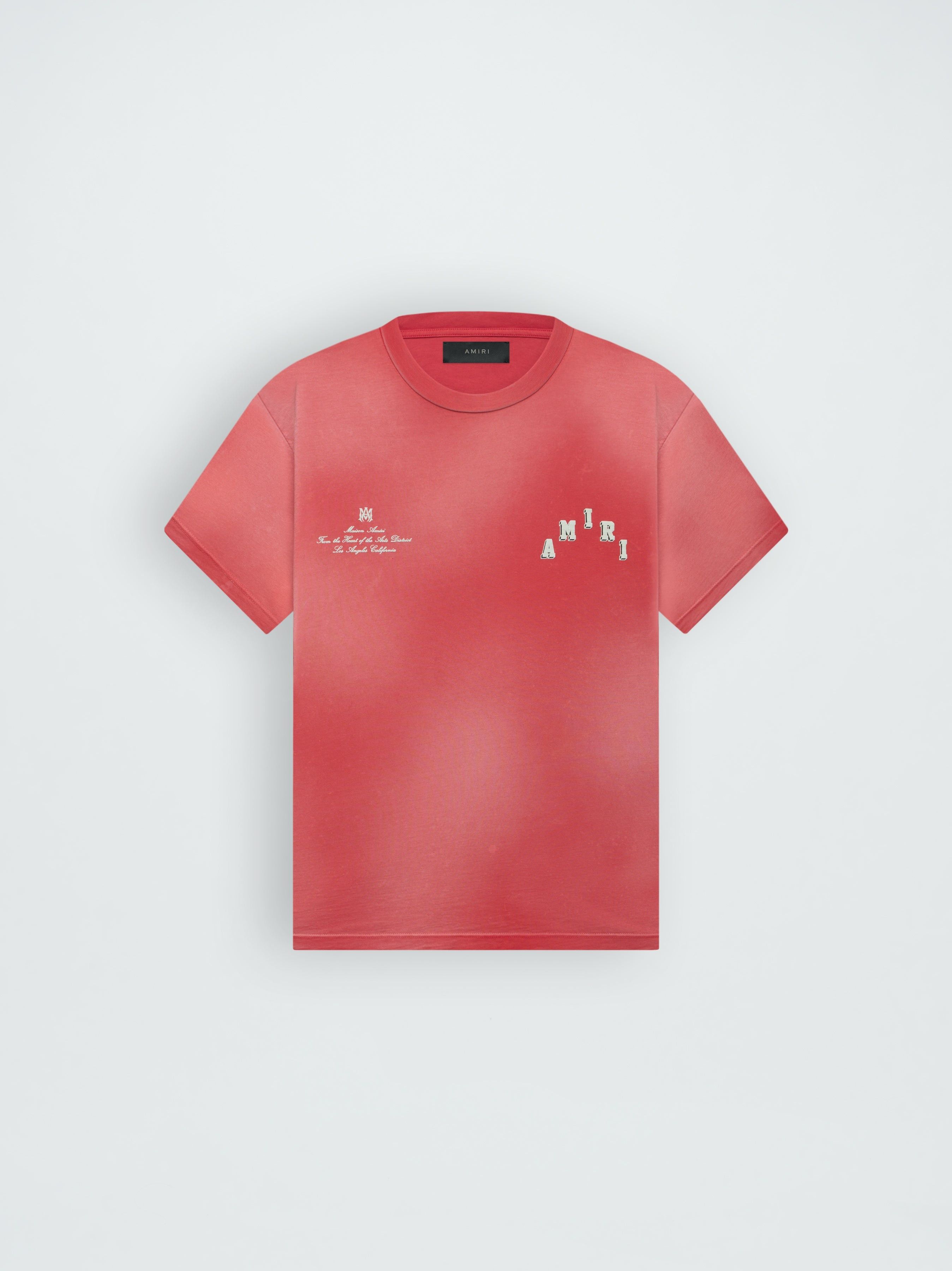Amiri o1orln1025 Vintage Collegiate T-Shirt in Red Size US L / EU 52-54 / 3 - 1 Thumbnail