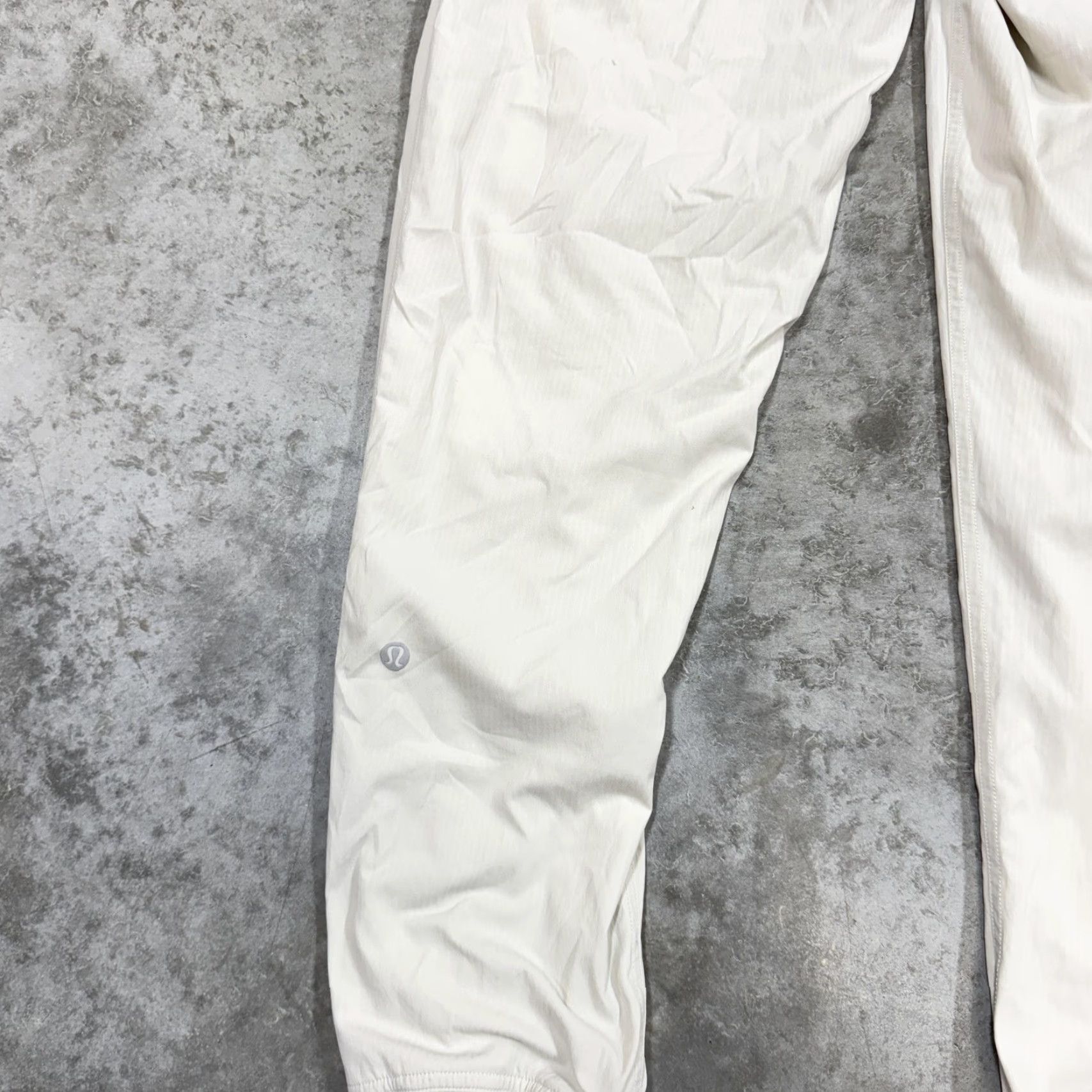 Lululemon VINTAGE Lululemon Jogger Pants Womens 4 White LW5ENPS Drawstring Ankle Cuff Athleisure Size 27" / US 4 / IT 40 - 5 Thumbnail