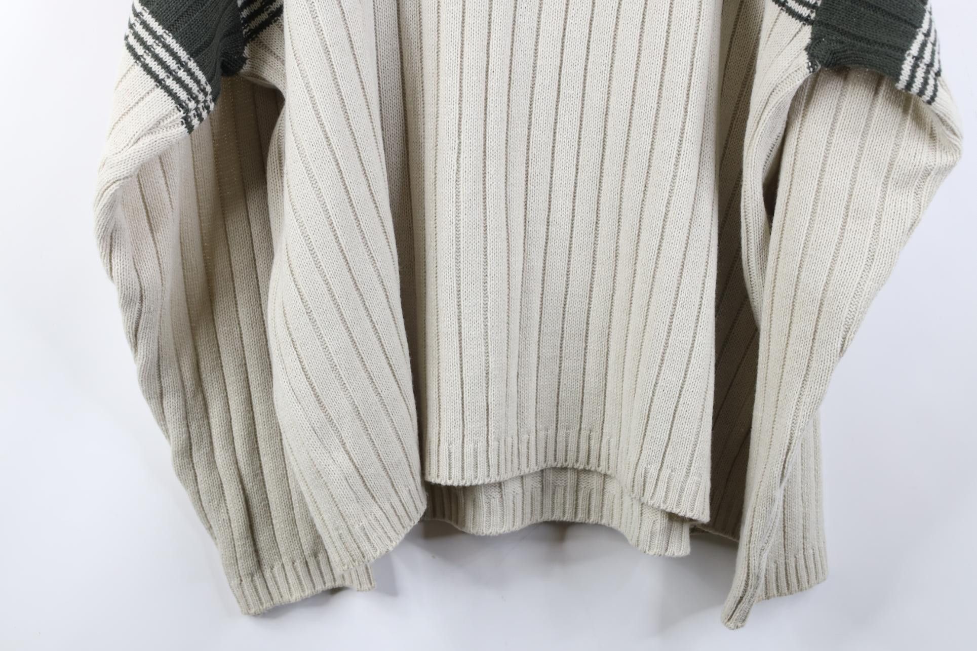 Vintage Vintage 90s Y2K Streetwear Ribbed Knit V-Neck Sweater Size US XL / EU 56 / 4 - 8 Thumbnail