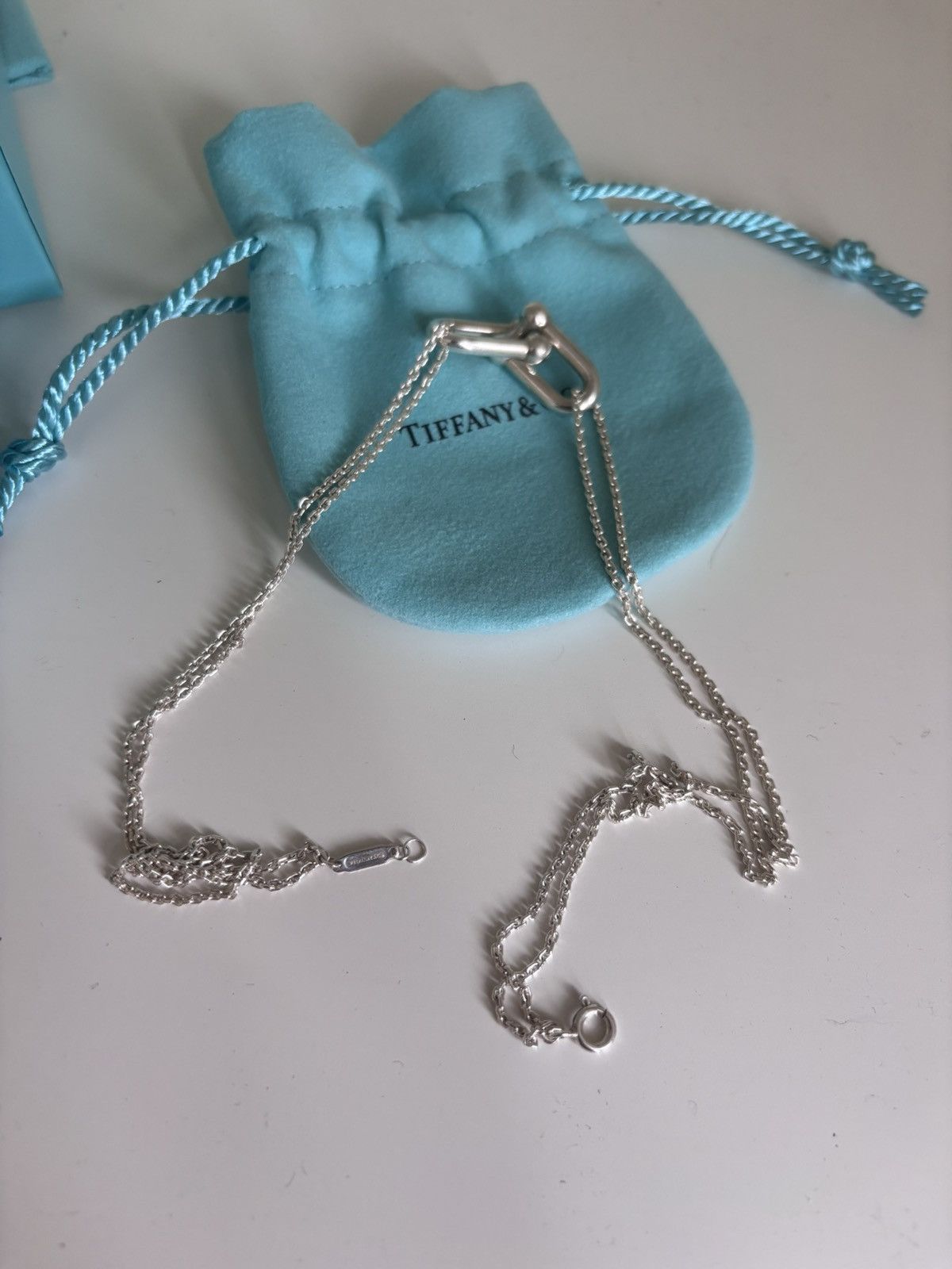 Tiffany & Co. Tiffany Hardware - Small Double Link Pendant Silver Size ONE SIZE - 2 Thumbnail