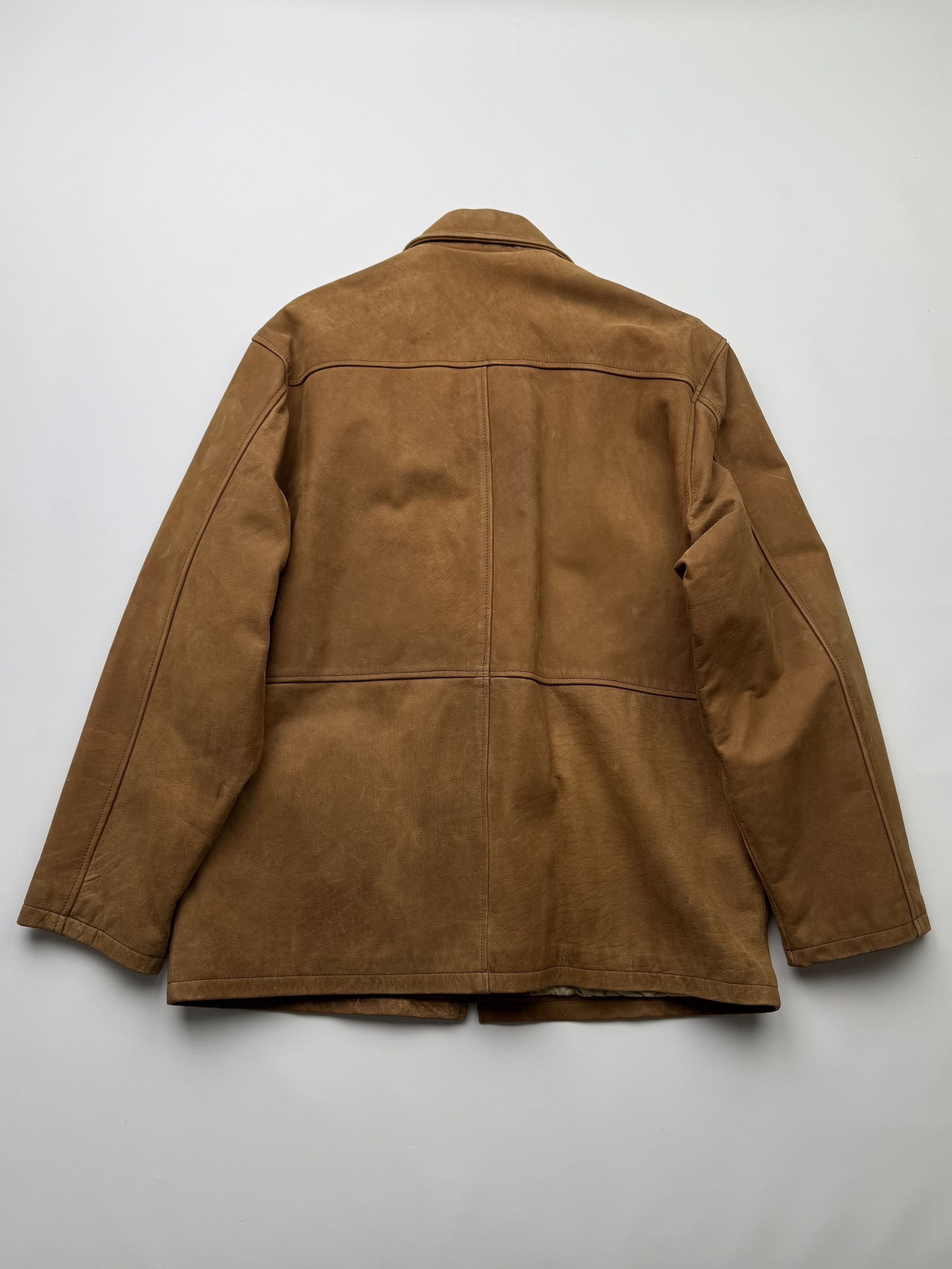Japanese Brand Vintage Leather Bomber Jacket B135(V174)E2 Size US XXL / EU 58 / 5 - 10 Thumbnail