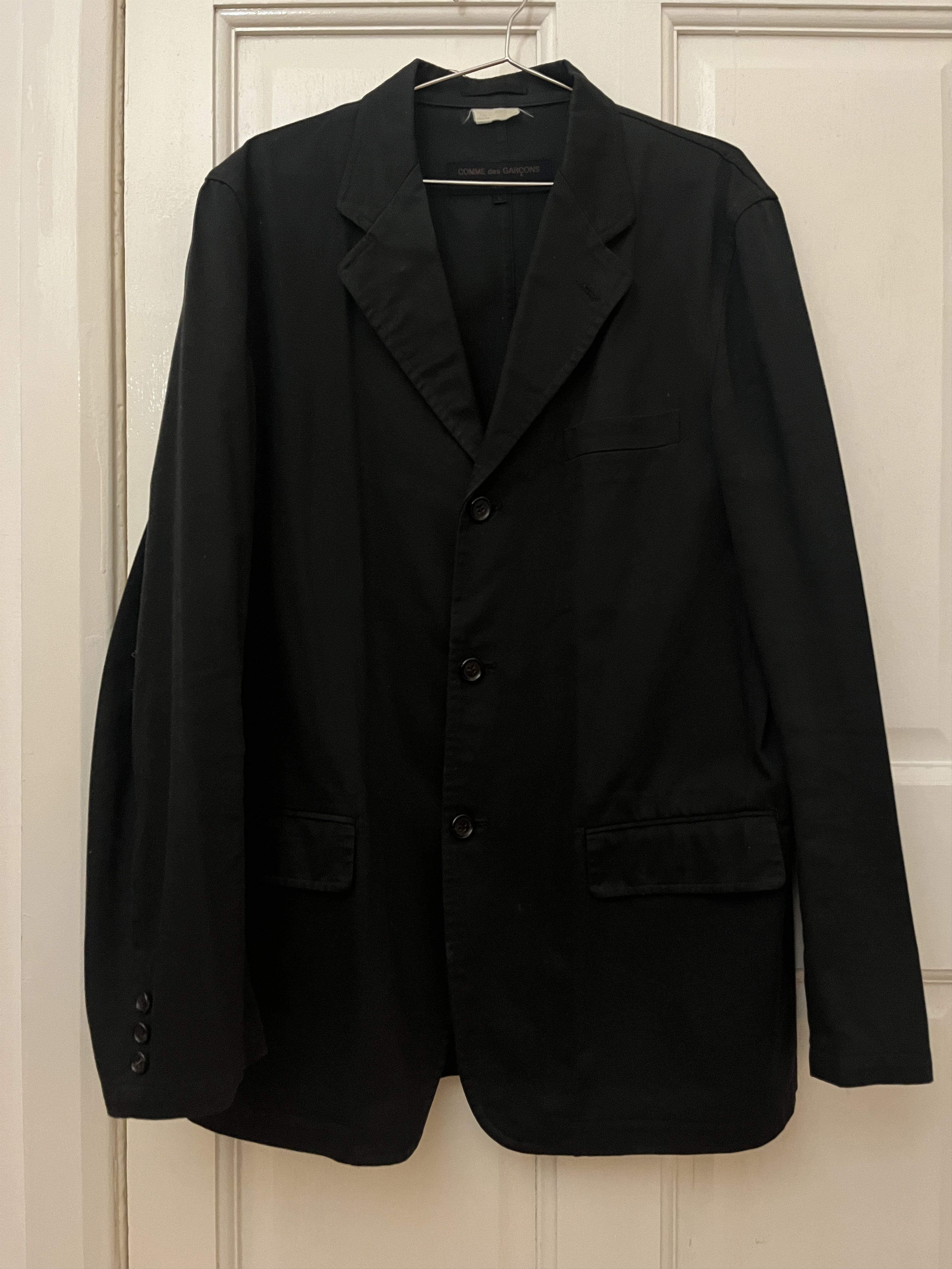 image of Comme Des Garcons Comme Des Garçons Cotton Jacket / Blazer in Black, Men's (Size 52L)