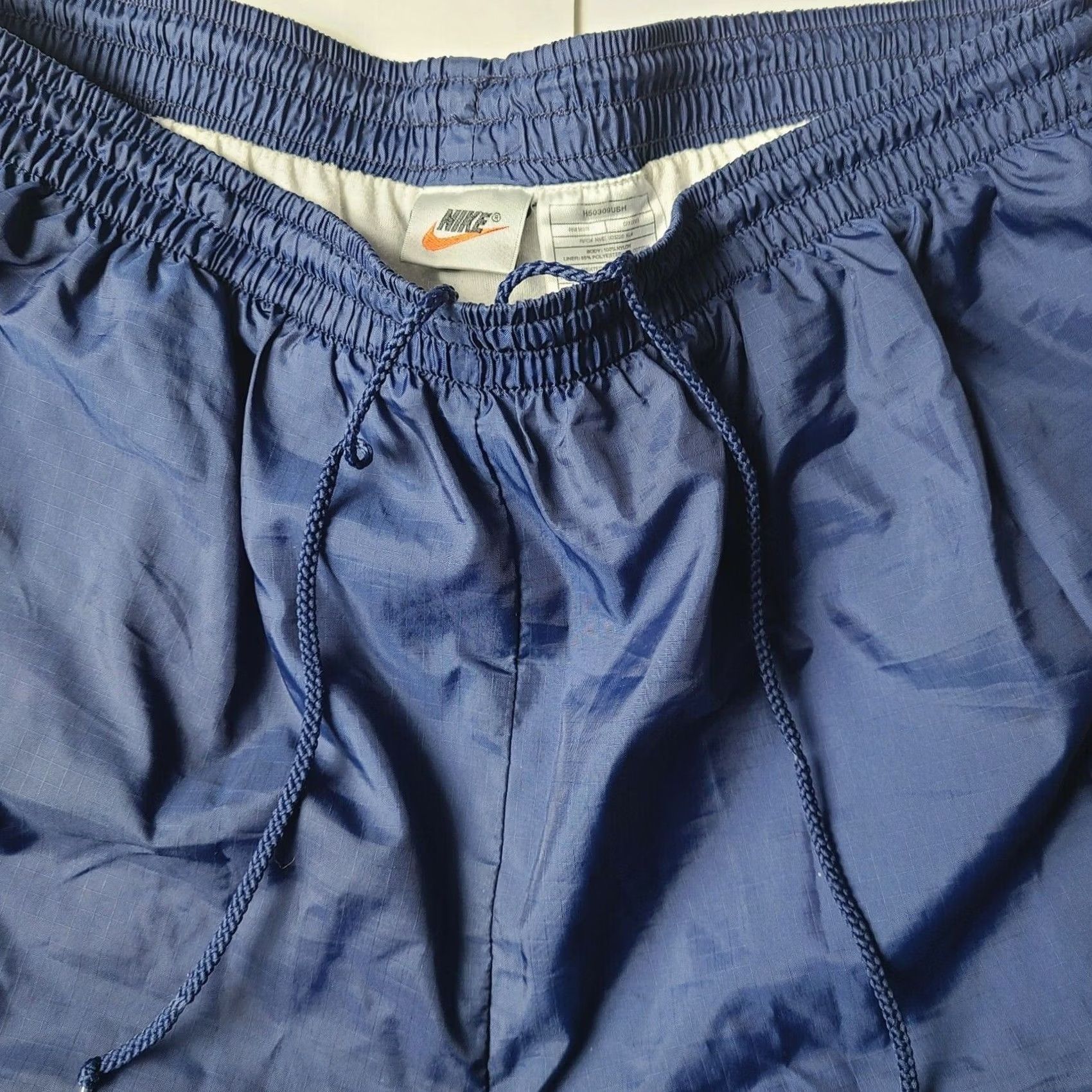Nike VINTAGE Nike Track Pants Mens XL Blue Nylon Lined 90s Basketball Pant Zip Pocket Pockets Size US 36 / EU 52 - 6 Thumbnail