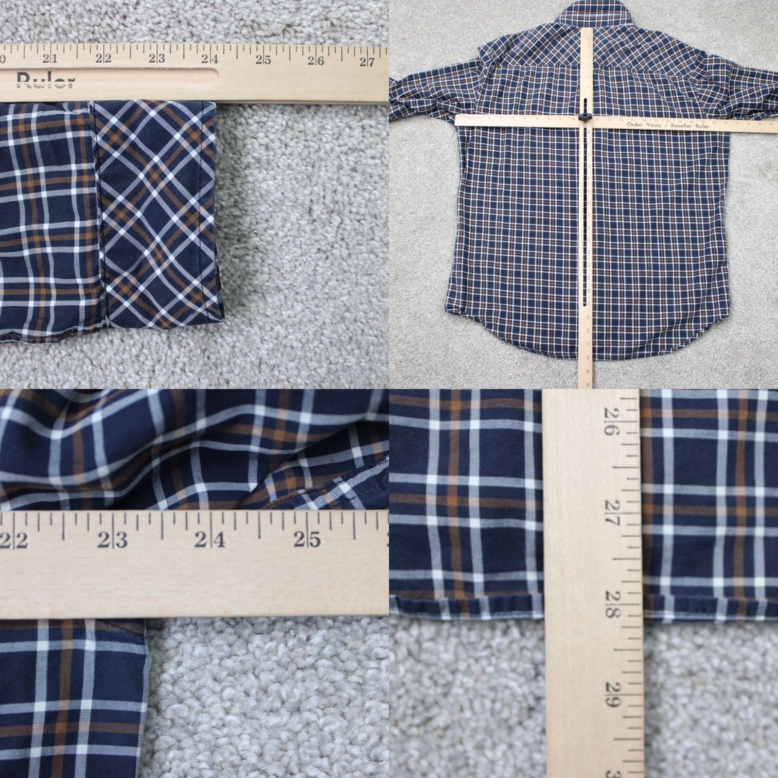 Armani Exchange A/X Armani Exchange Shirt Mens Large Blue Regular Fit Long Sleeve Button Down Size US L / EU 52-54 / 3 - 8 Thumbnail